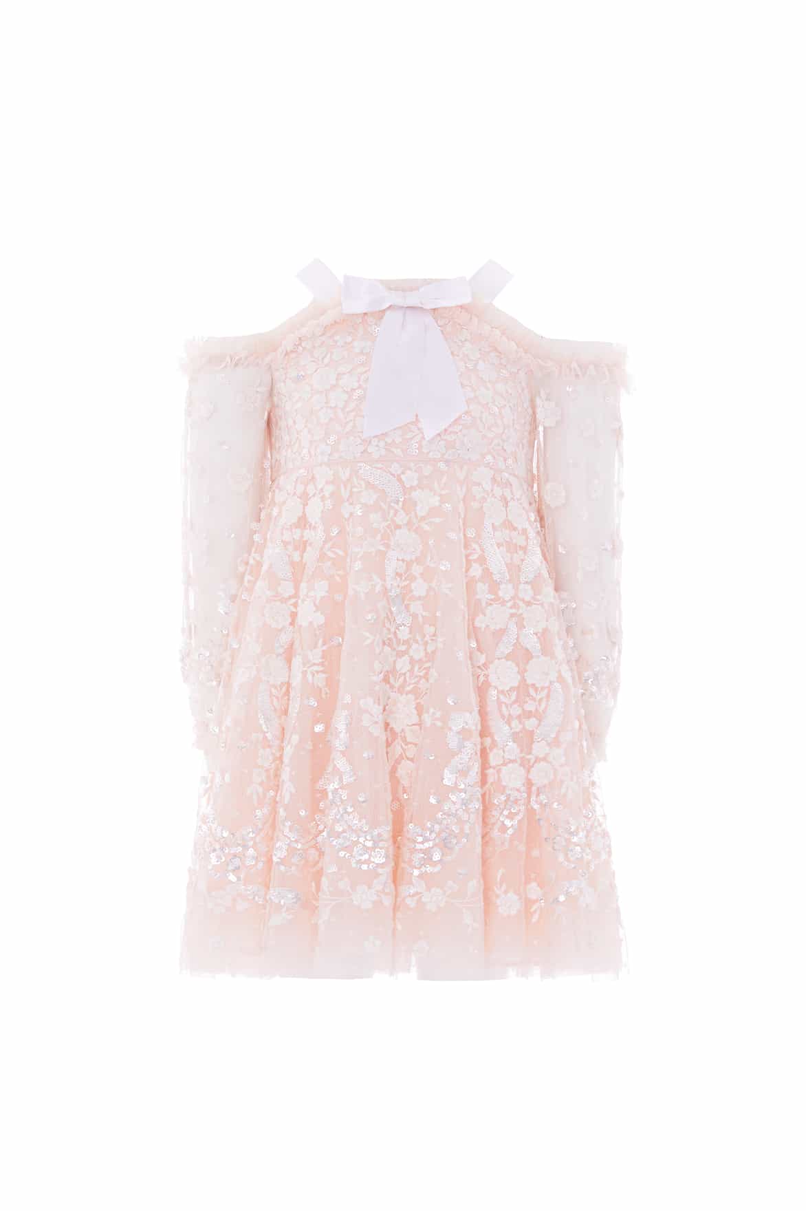Adeline Off-Shoulder Kids Dress - Image 3