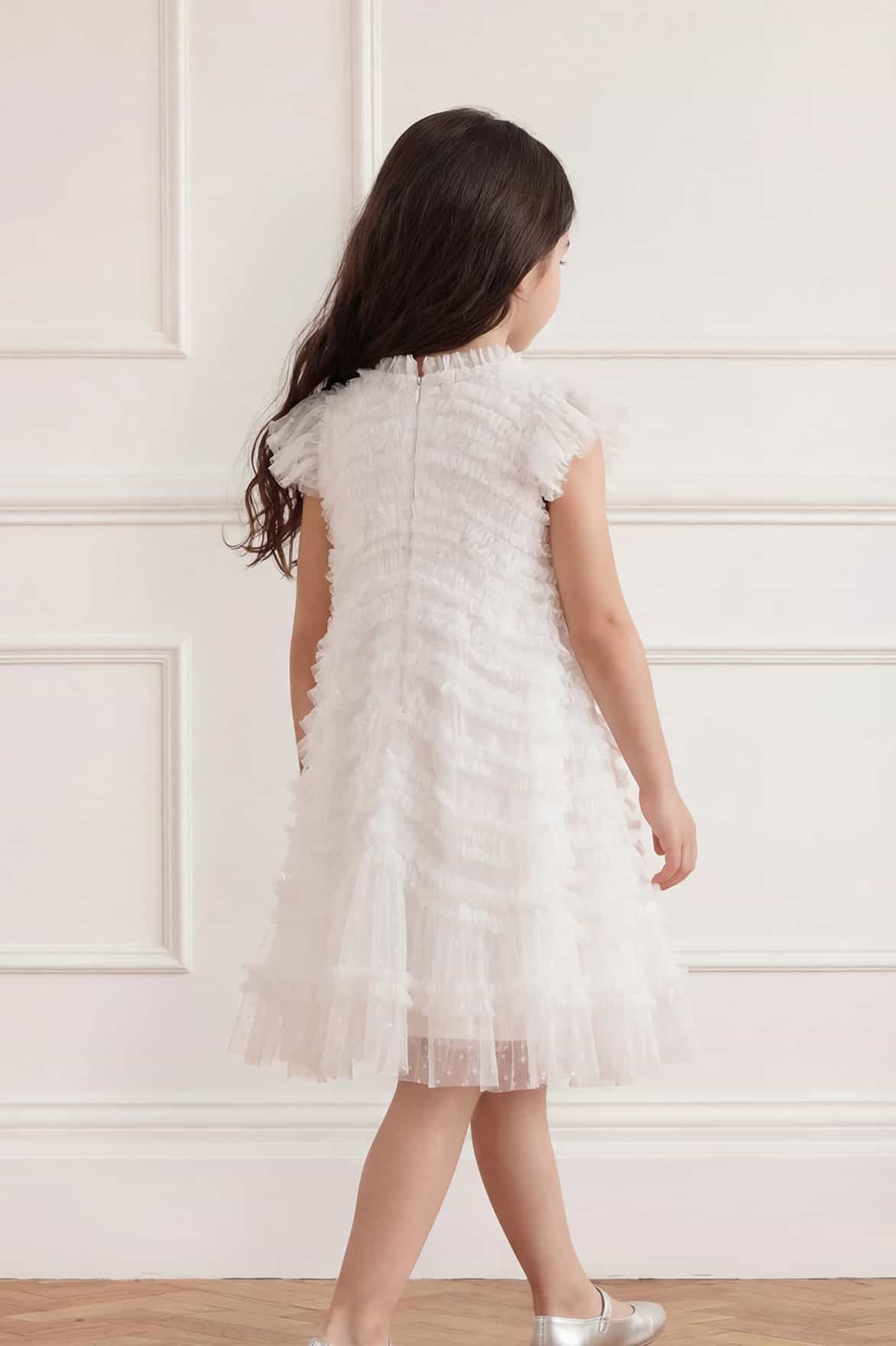 Amara Ruffle Sleeve Kids Dress - Image 4