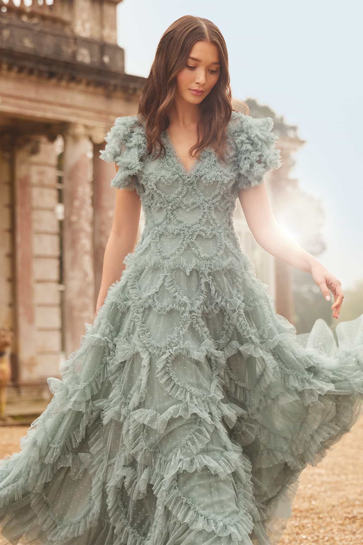 Amorette V-Neck Gown - Image 6