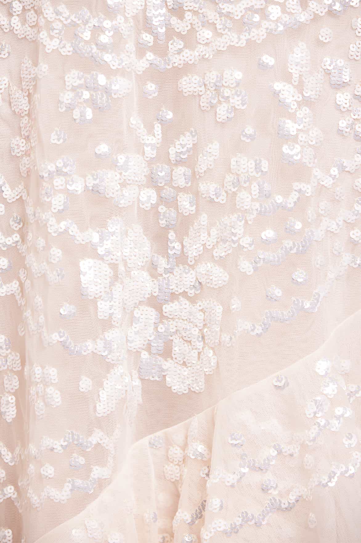 Anais Sequin Frill Ankle Gown - Image 5