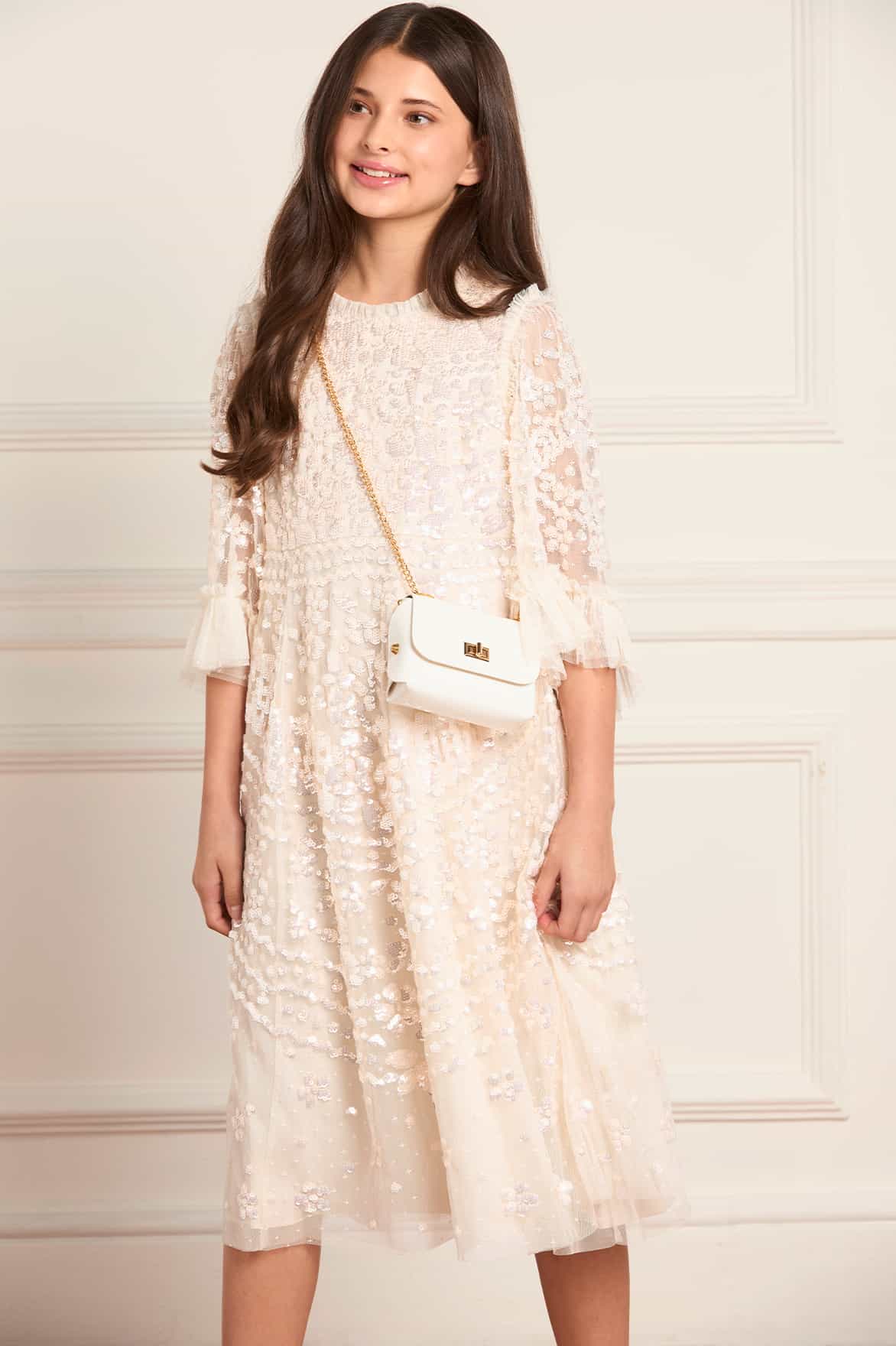 Anais Sequin Kids Dress - Image 3