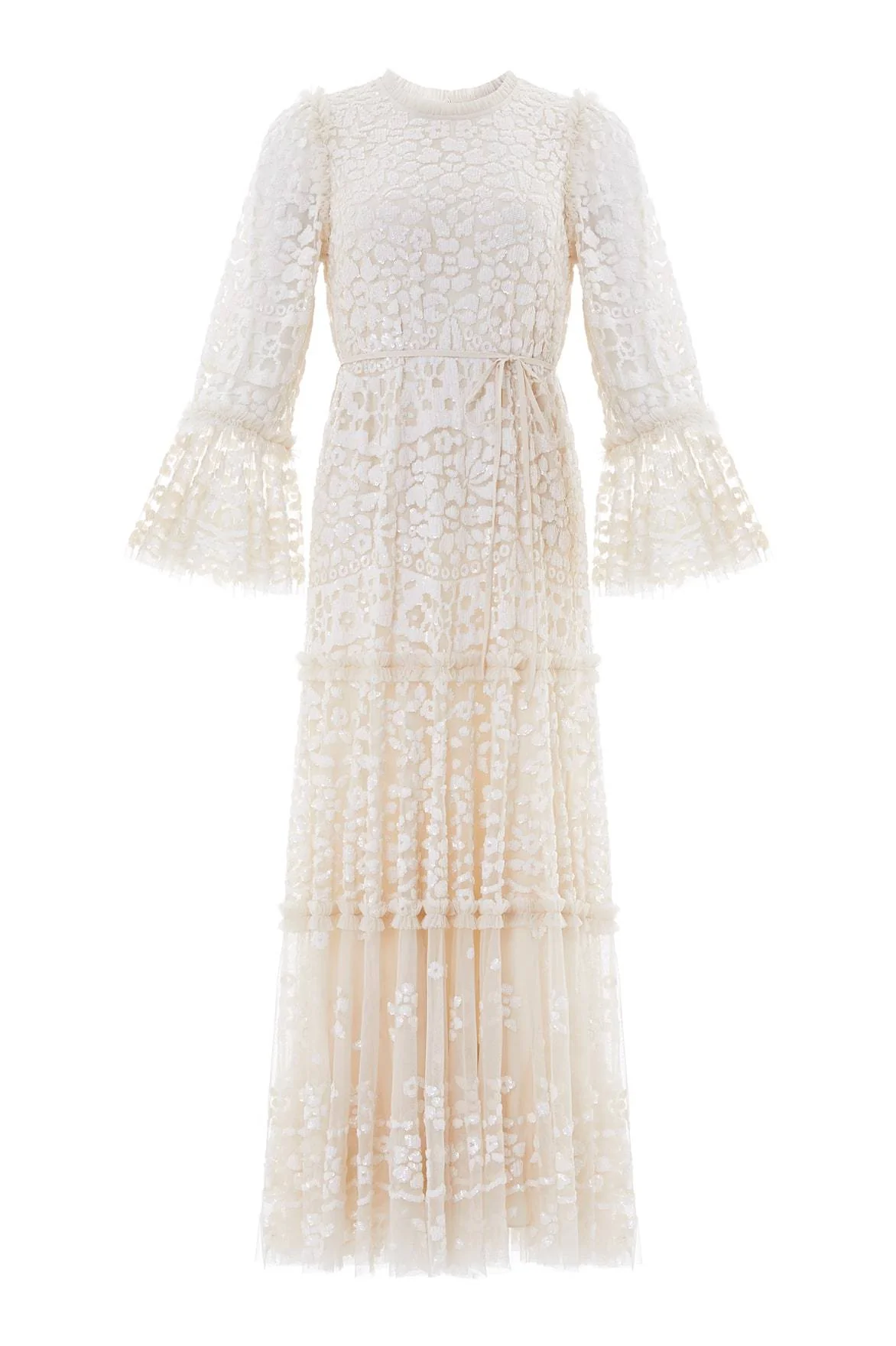 Annie Sequin Tiered Ankle Gown - Image 3
