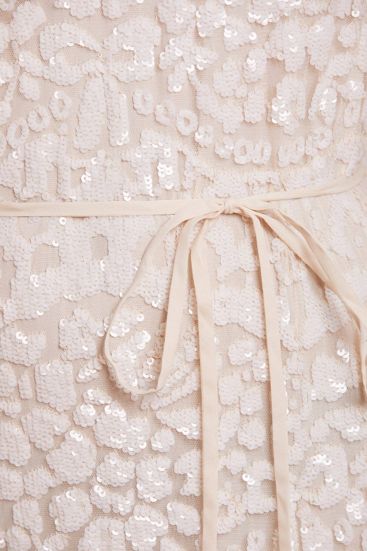 Annie Sequin Tiered Ankle Gown - Image 8
