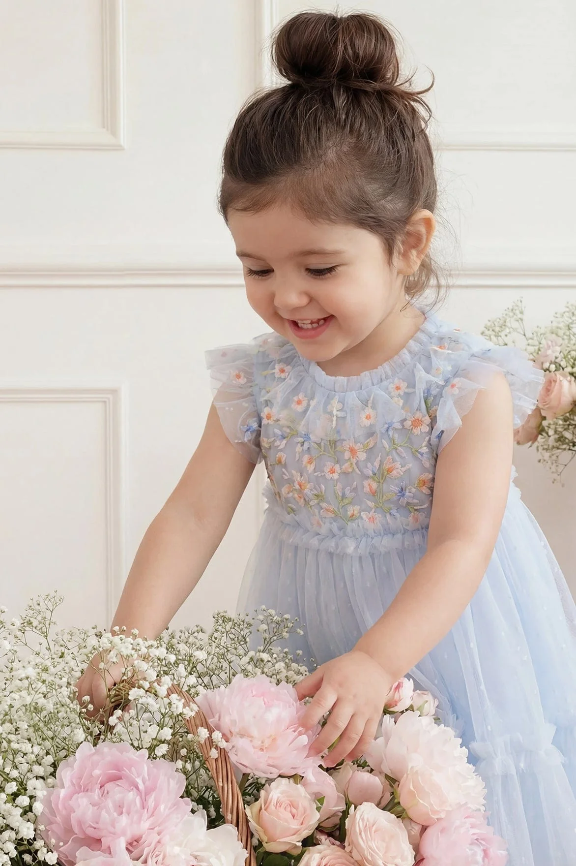 Antoinettes Floral Bodice Baby Dress - Image 3