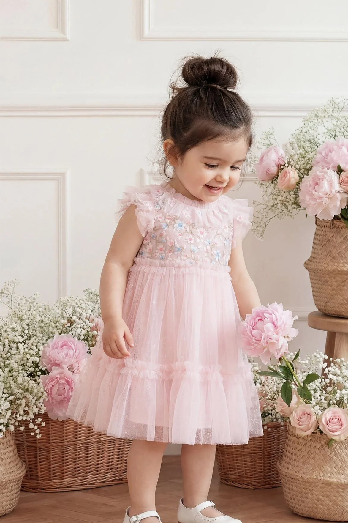 Antoinettes Floral Bodice Baby Dress - Image 3