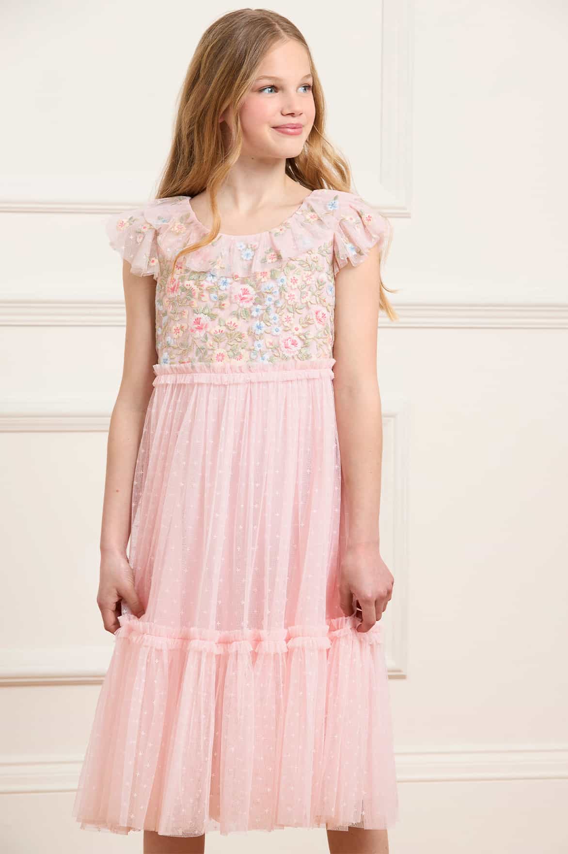 Antoinettes Floral Bodice Kids Dress - Image 4