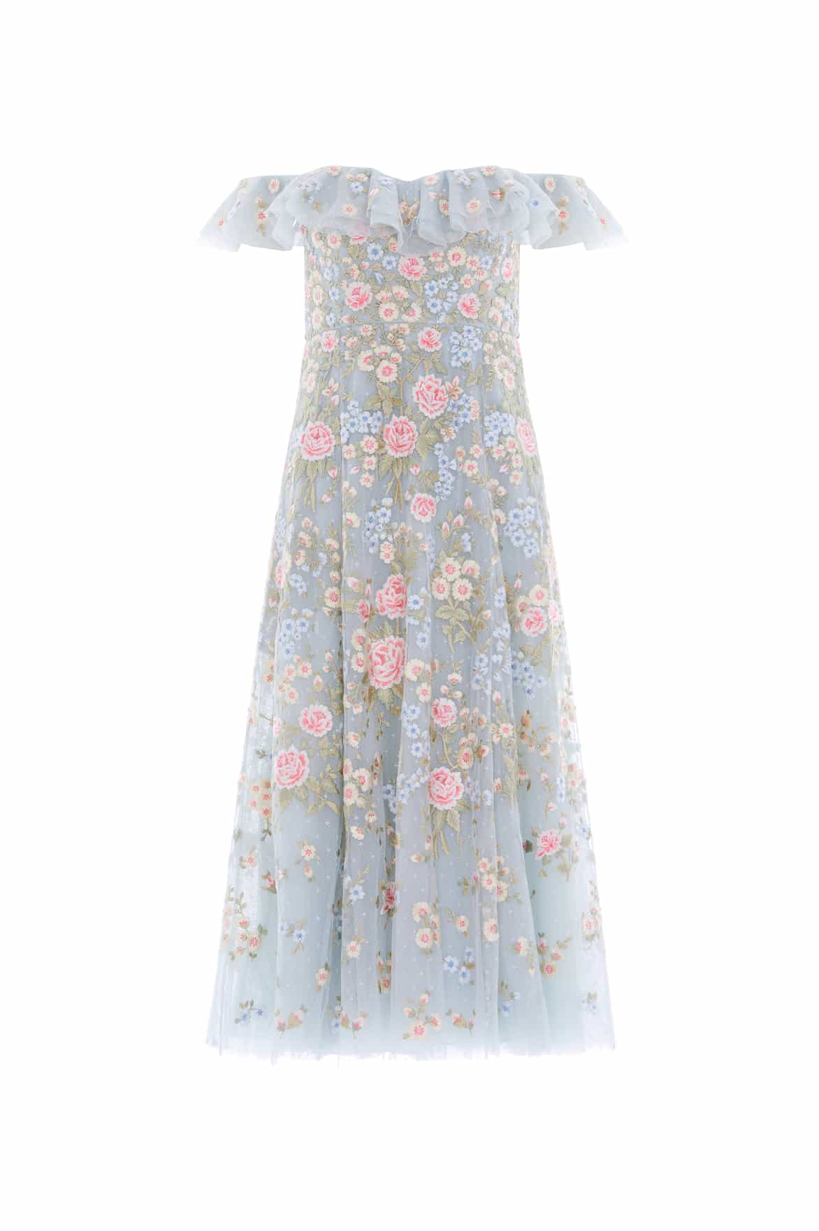 Antoinettes Floral Off-Shoulder Ballerina Dress - Image 3