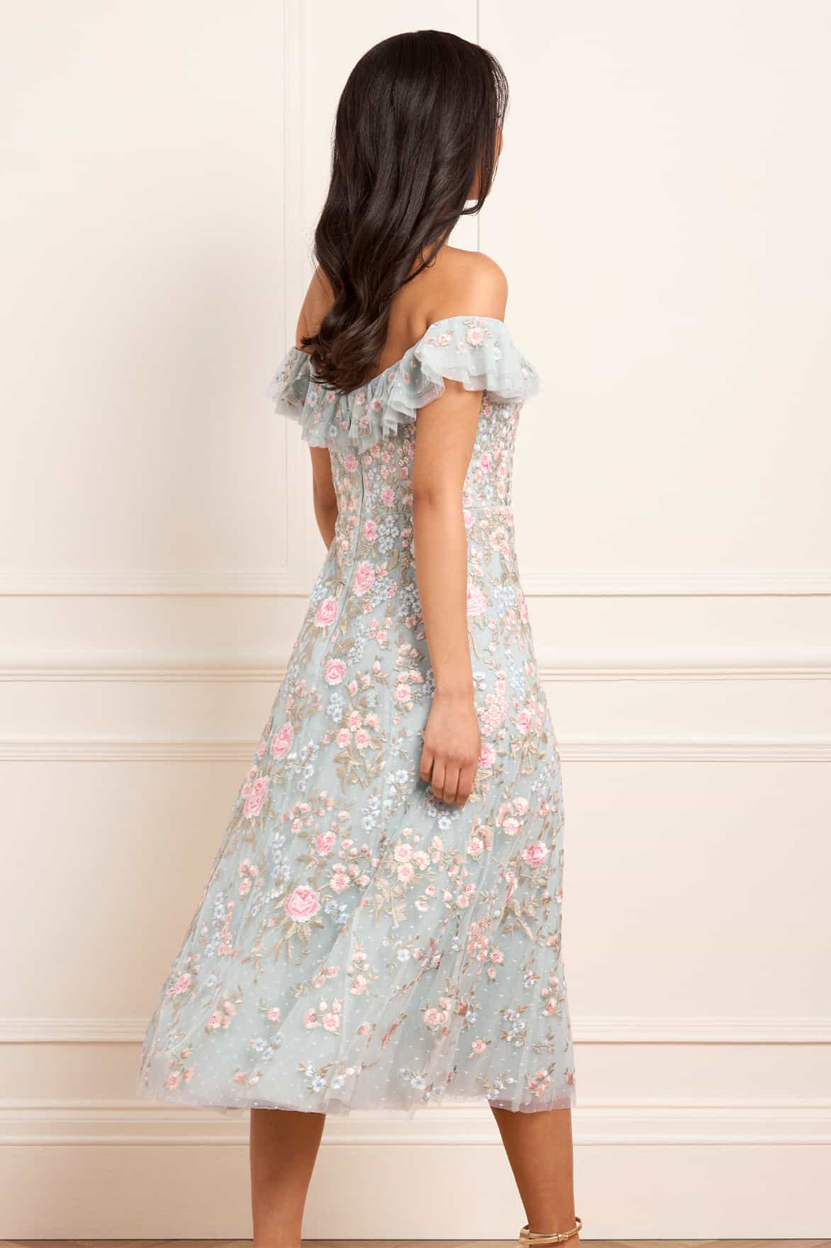 Antoinettes Floral Off-Shoulder Ballerina Dress - Image 5