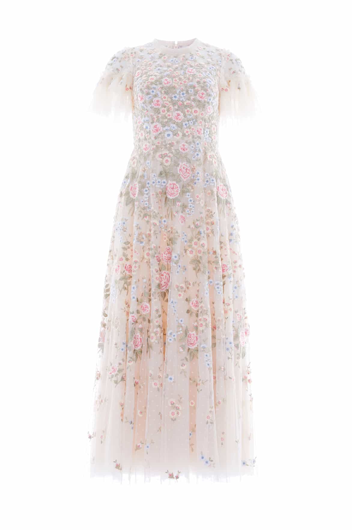 Antoinettes Floral Round Neck Ankle Gown - Image 2