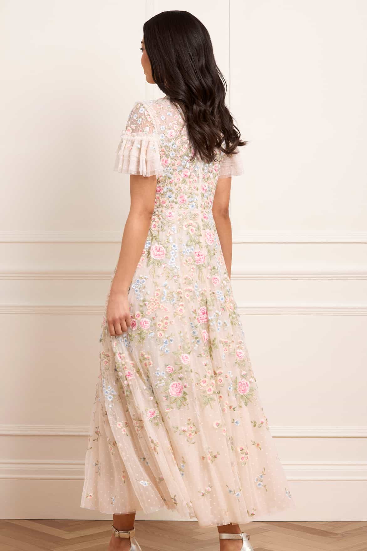 Antoinettes Floral Round Neck Ankle Gown - Image 5