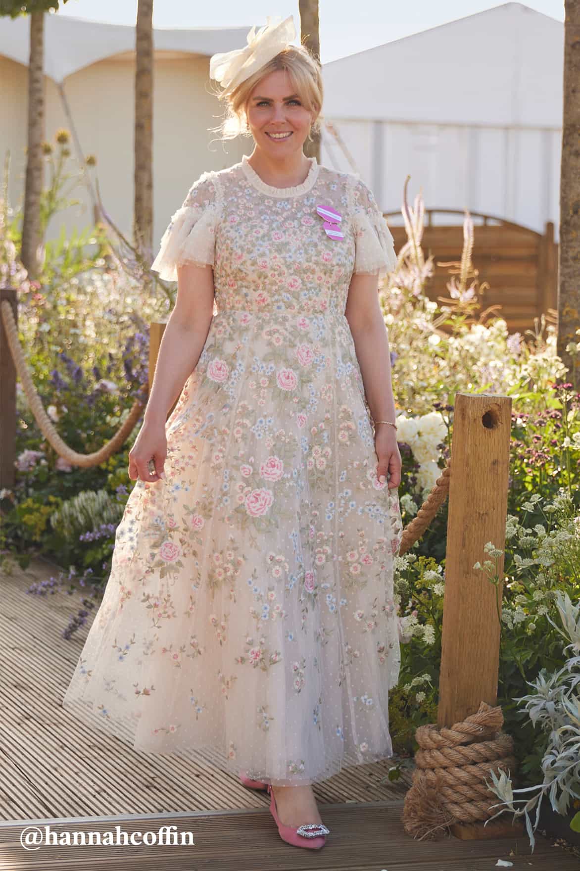 Antoinettes Floral Round Neck Ankle Gown - Image 6