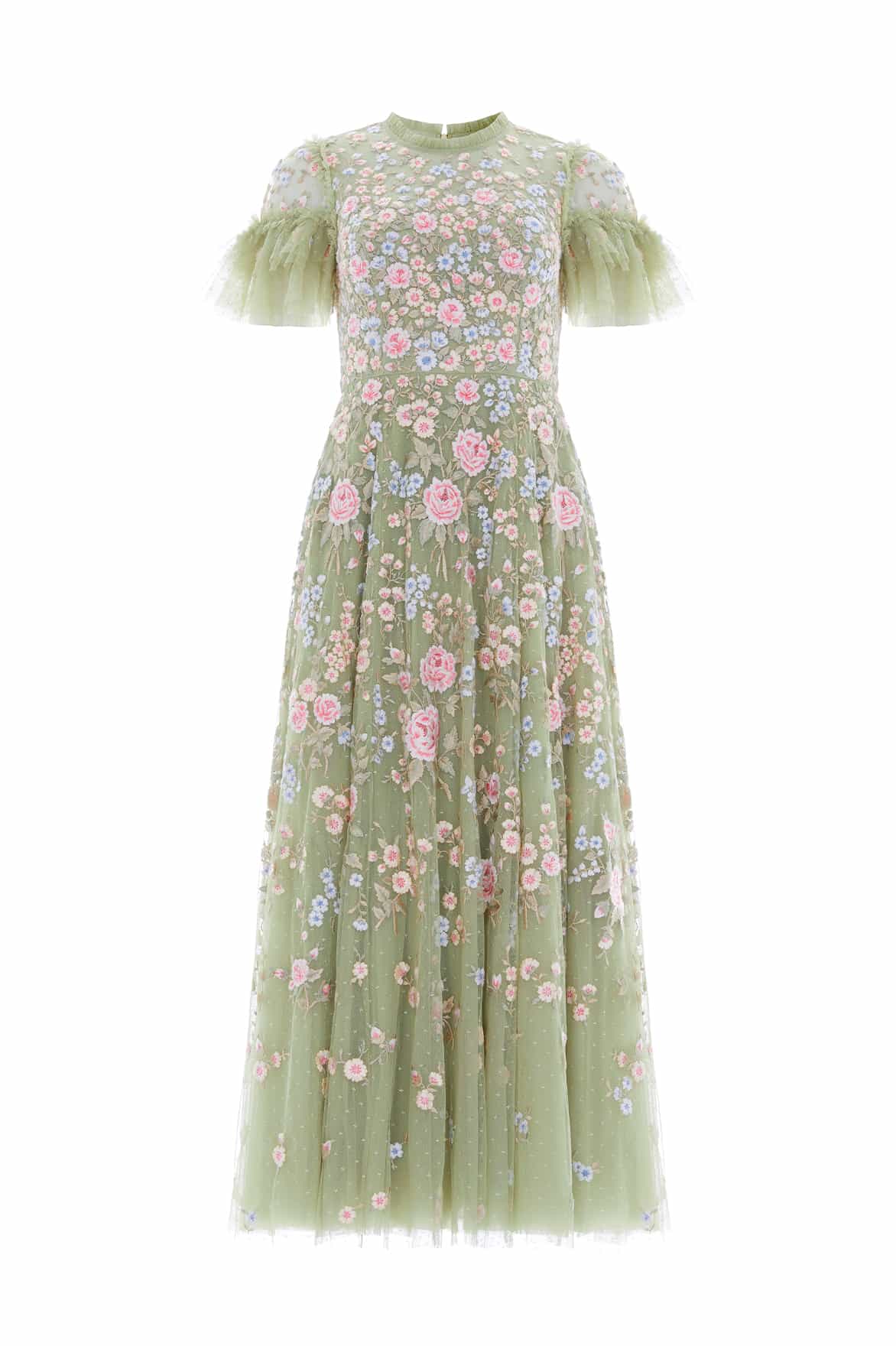 Antoinettes Floral Round Neck Ankle Gown - Image 2