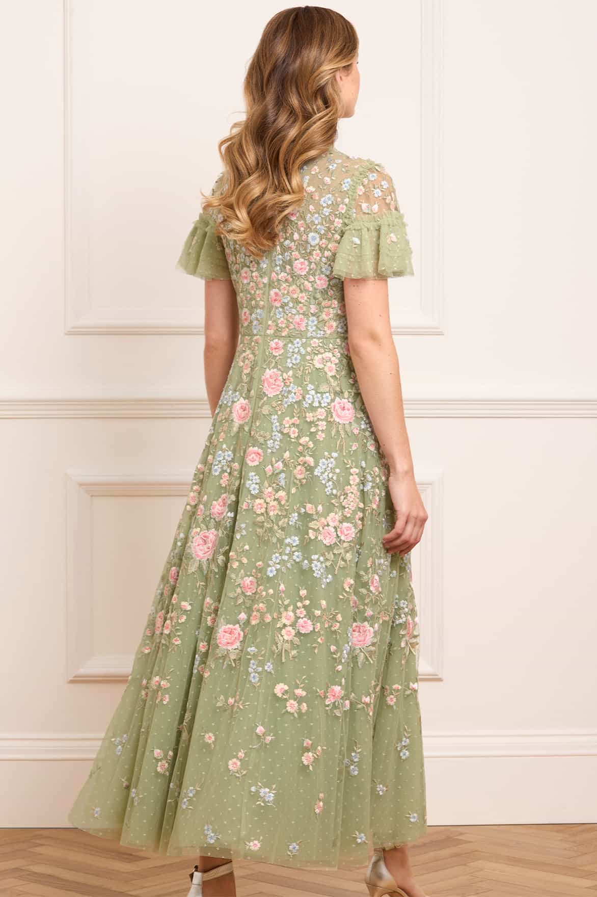 Antoinettes Floral Round Neck Ankle Gown - Image 5