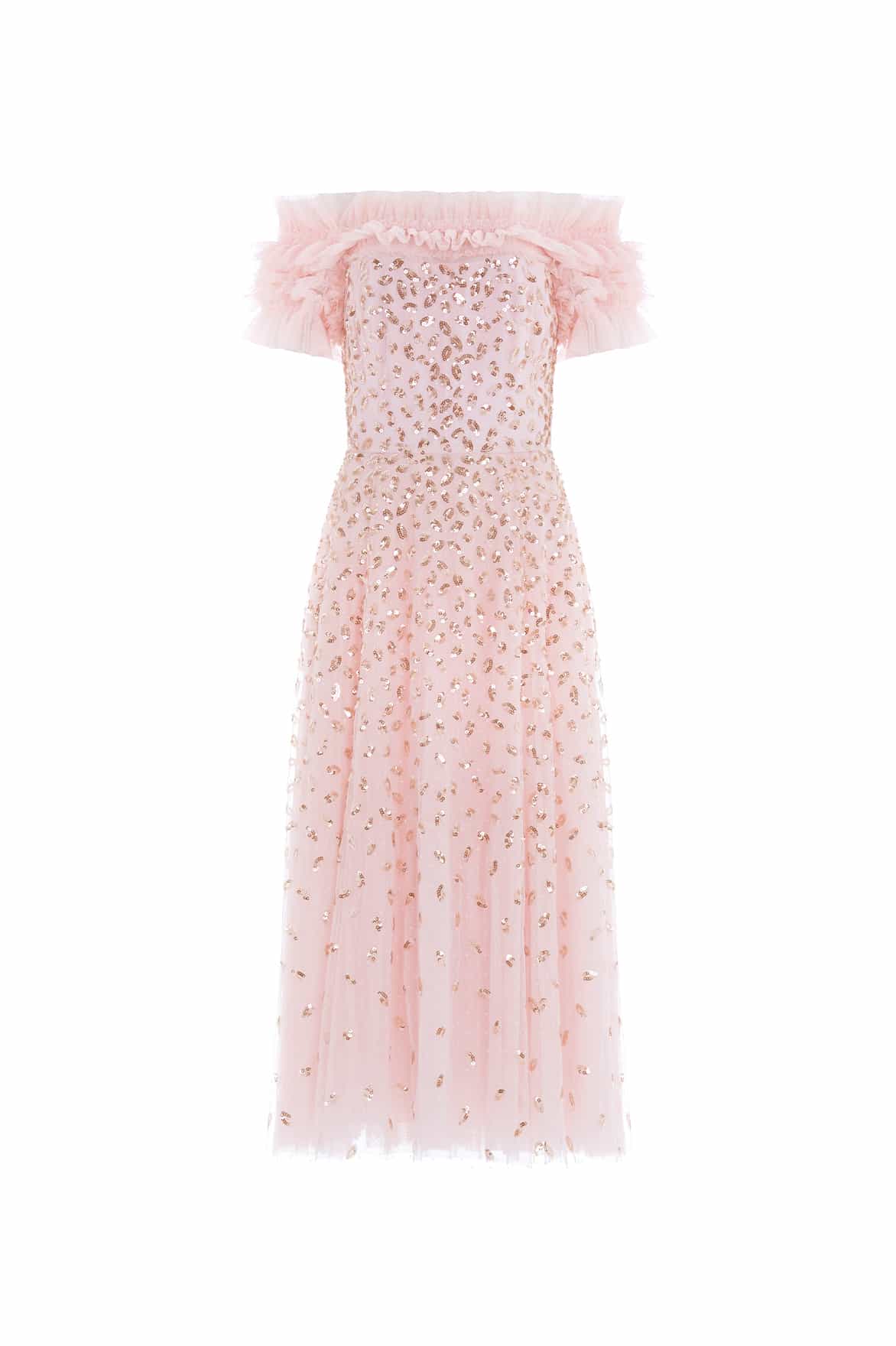 Autumn Leaves Off-Shoulder Ballerina Dress - Image 3
