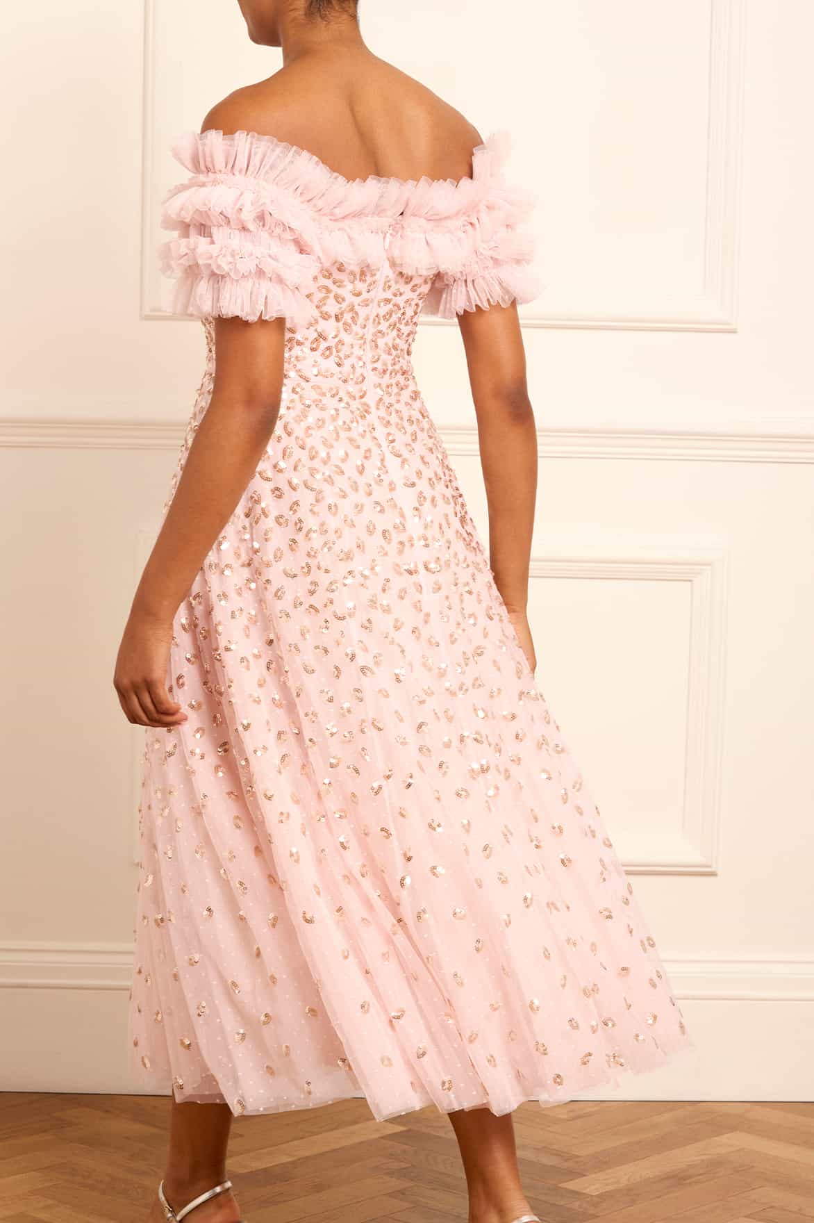 Autumn Leaves Off-Shoulder Ballerina Dress - Image 6