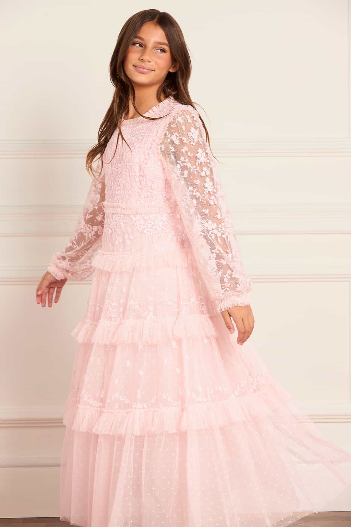 Blossom Lace Kids Gown - Image 3