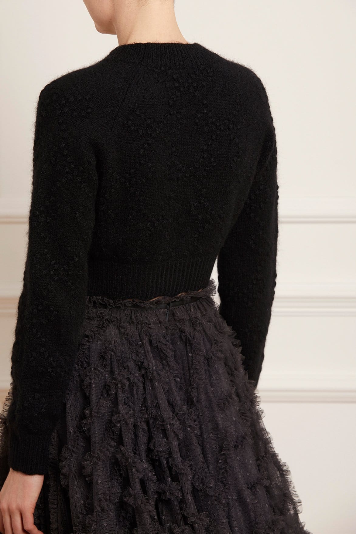 Bow Stitch Cropped Cardigan - Image 6
