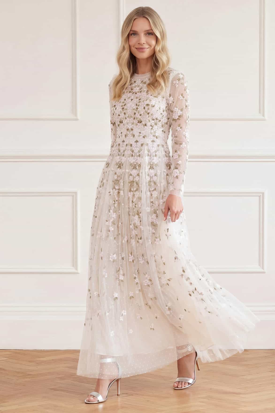 Camellia Ditsy Ankle Gown - Image 2
