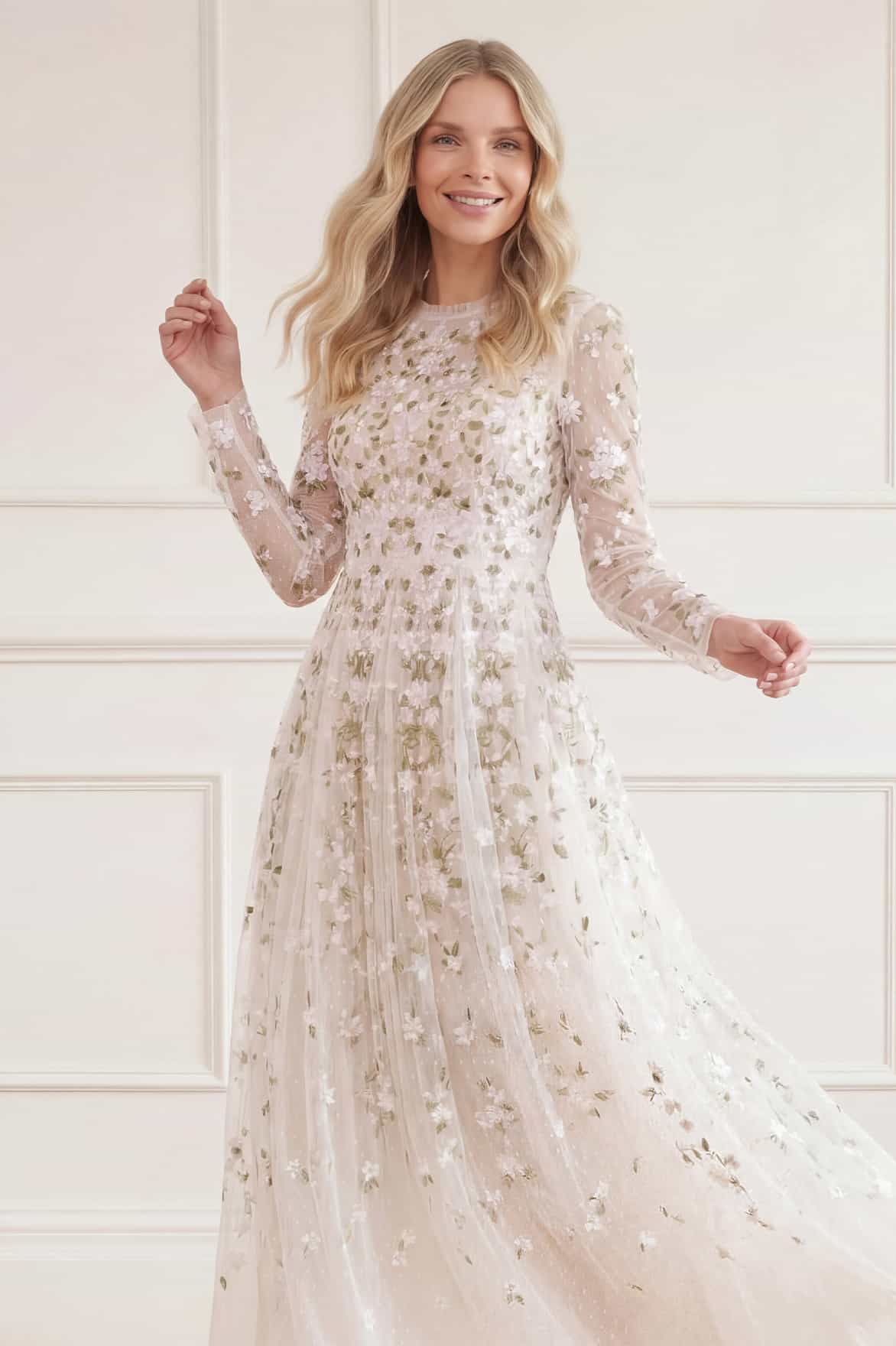 Camellia Ditsy Ankle Gown - Image 4