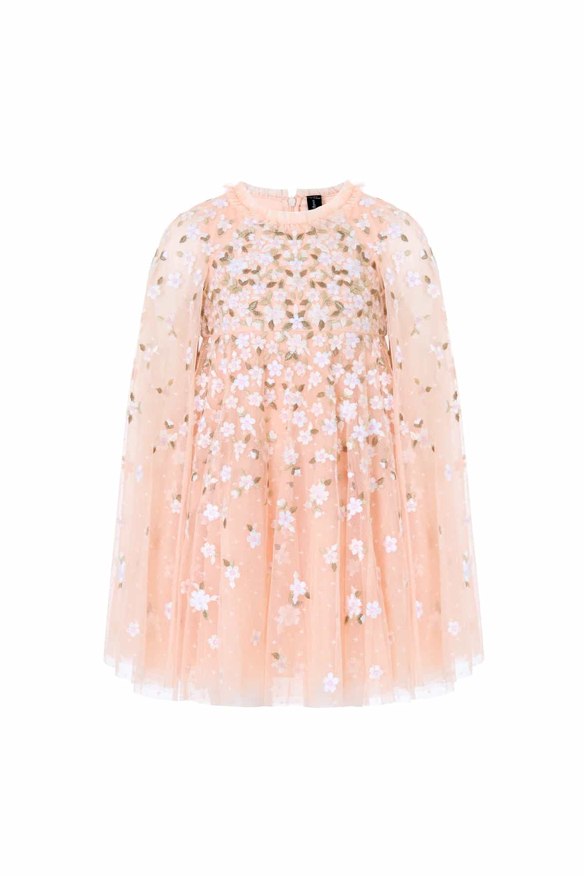 Camellia Ditsy Cape Kids Dress - Image 2