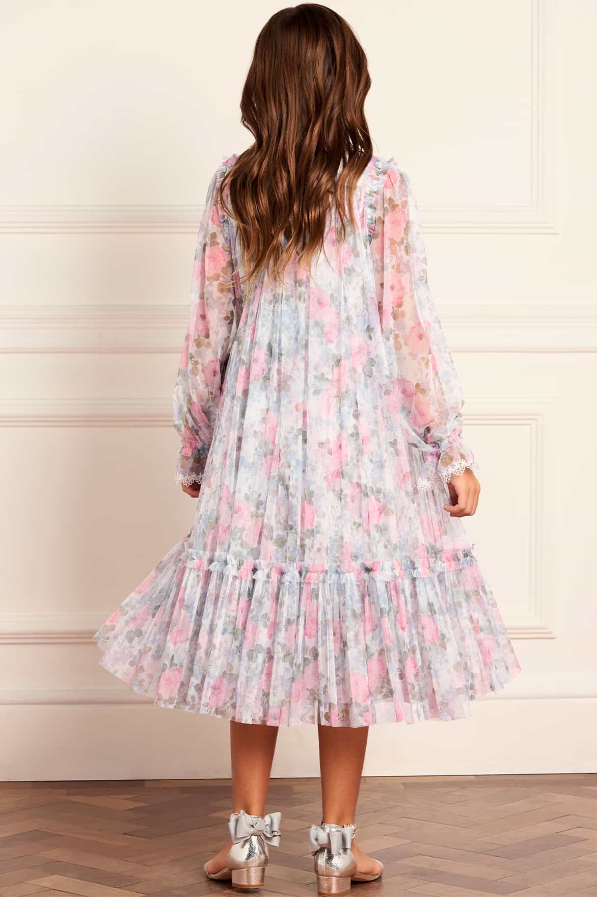 Camille's Garden Long Sleeve Kids Dress - Image 4