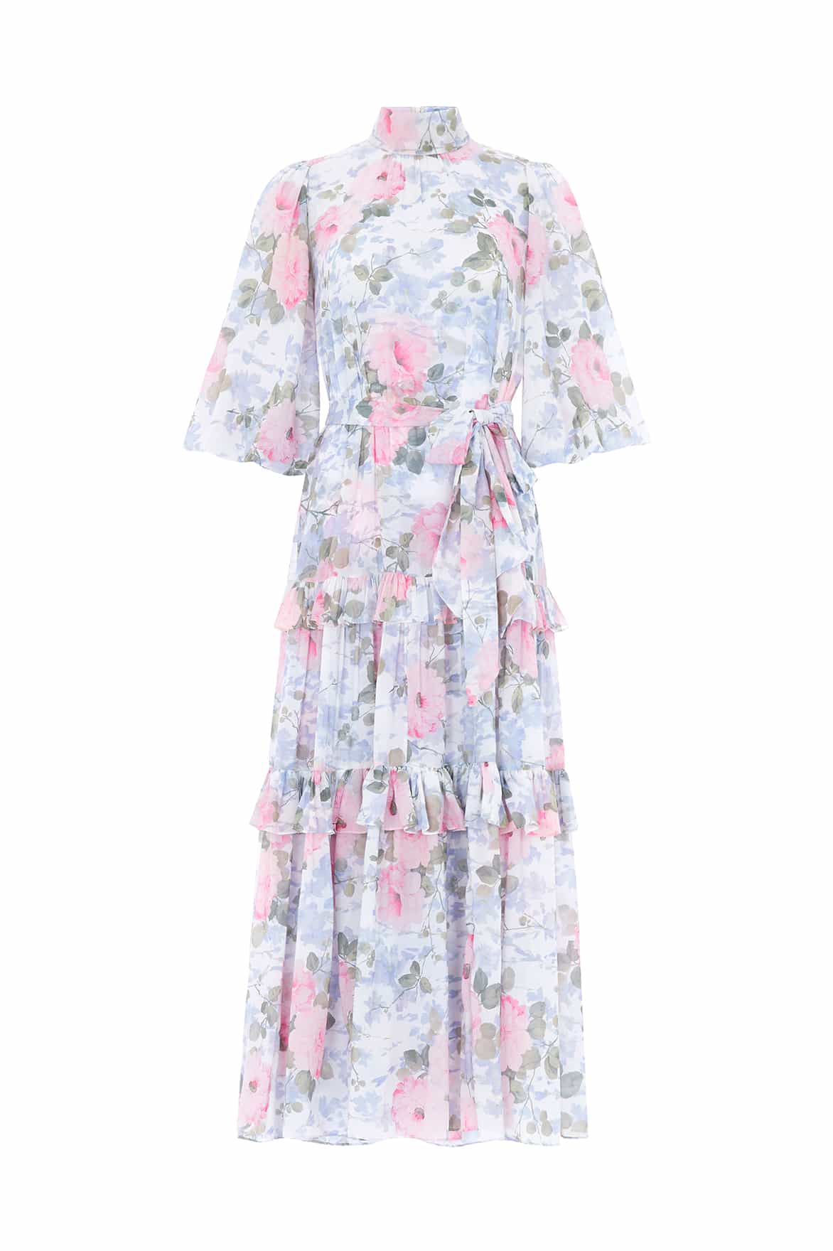 Camille's Garden Louisa Chiffon Ankle Gown - Image 2