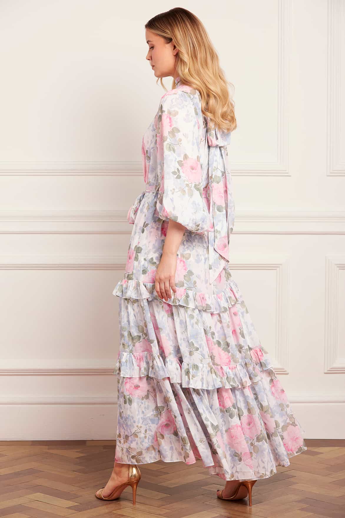 Camille's Garden Louisa Chiffon Ankle Gown - Image 6