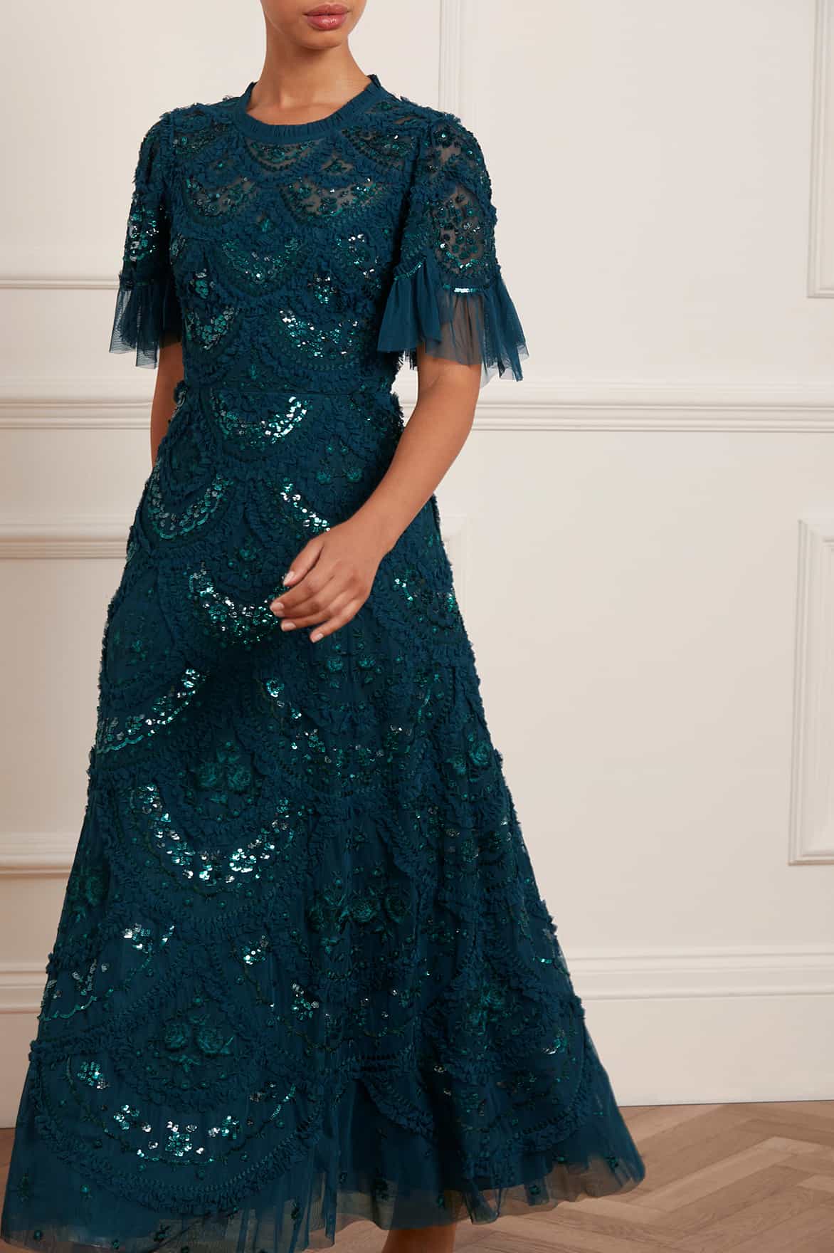 Carmen Ruffle Ankle Gown - Image 3