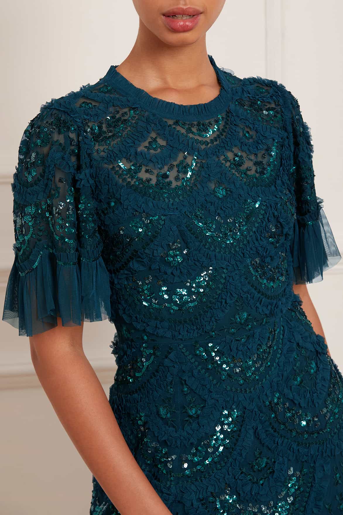 Carmen Ruffle Ankle Gown - Image 8