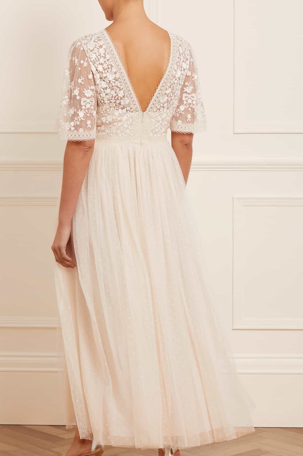 Celestia Ribbon Bodice Ankle Gown - Image 5