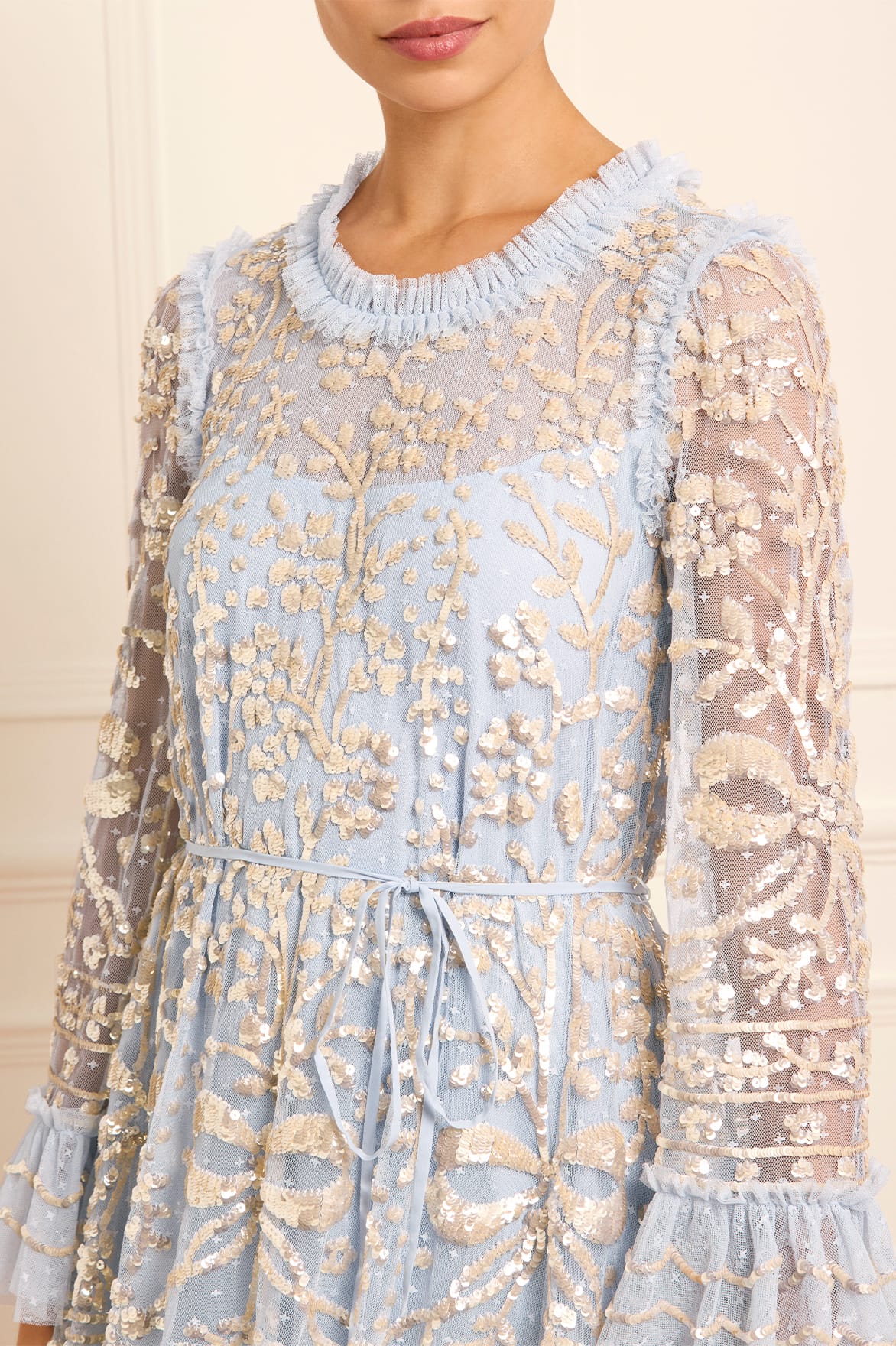 Celia Long Sleeve Ankle Gown - Image 3