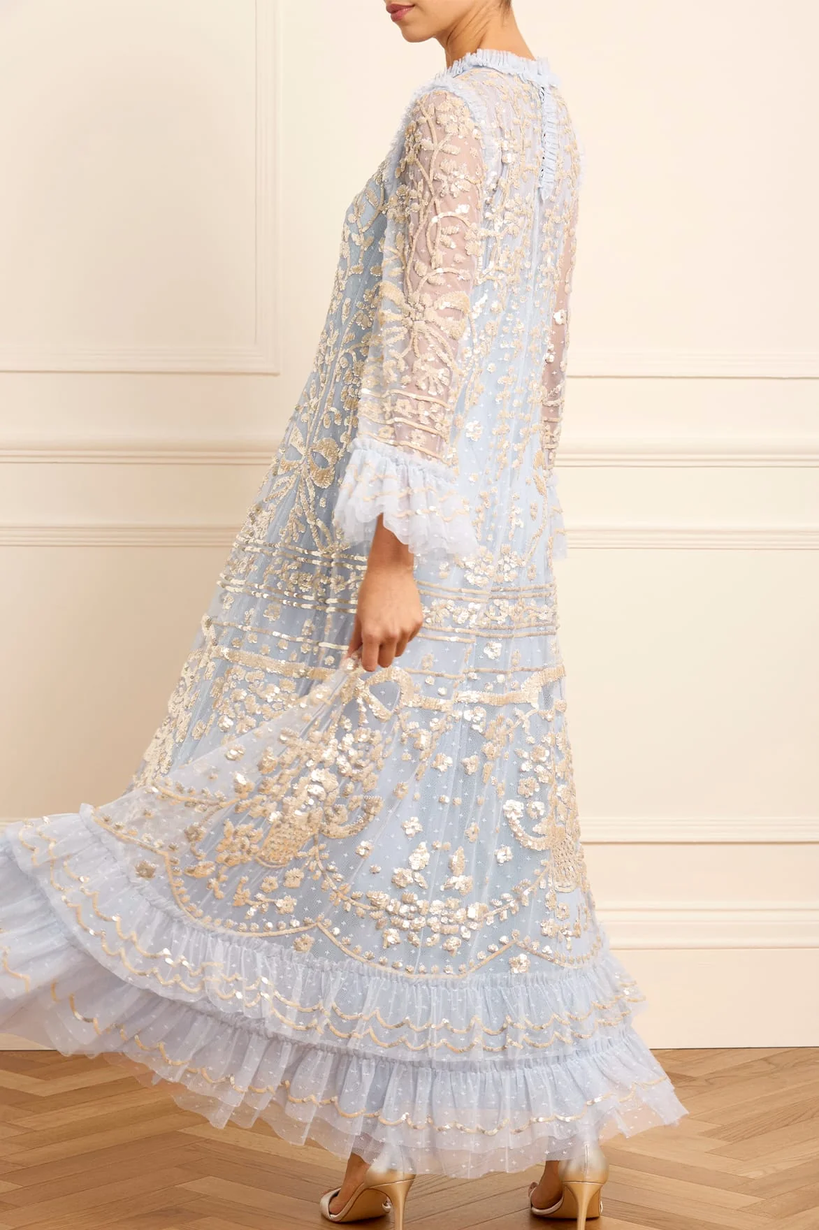 Celia Long Sleeve Ankle Gown - Image 5