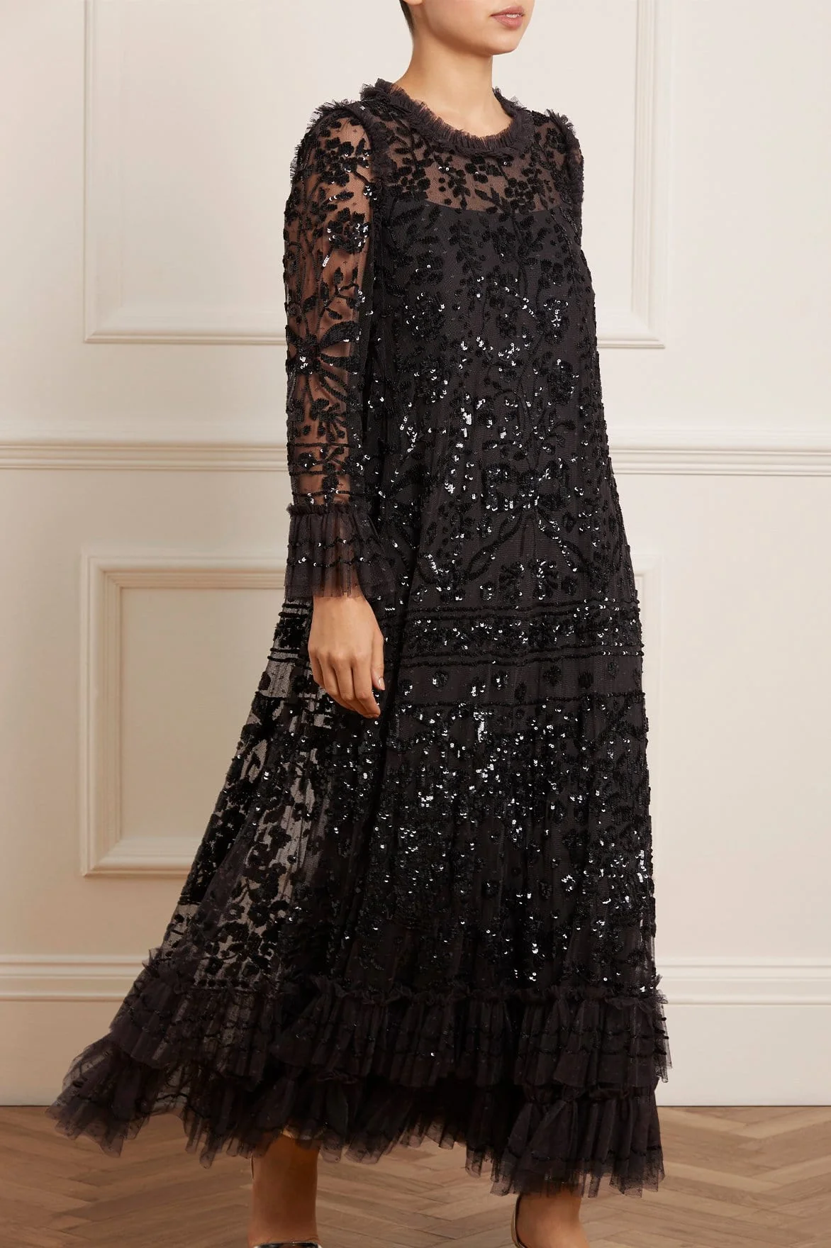 Celia Long Sleeve Ankle Gown - Image 3