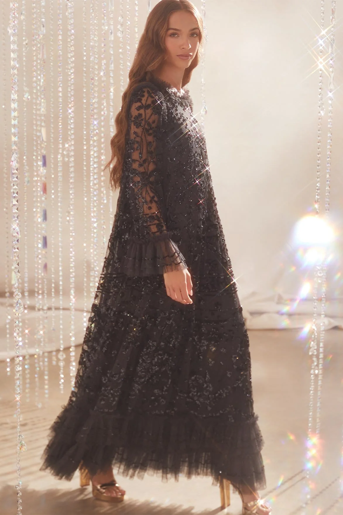 Celia Long Sleeve Ankle Gown - Image 9