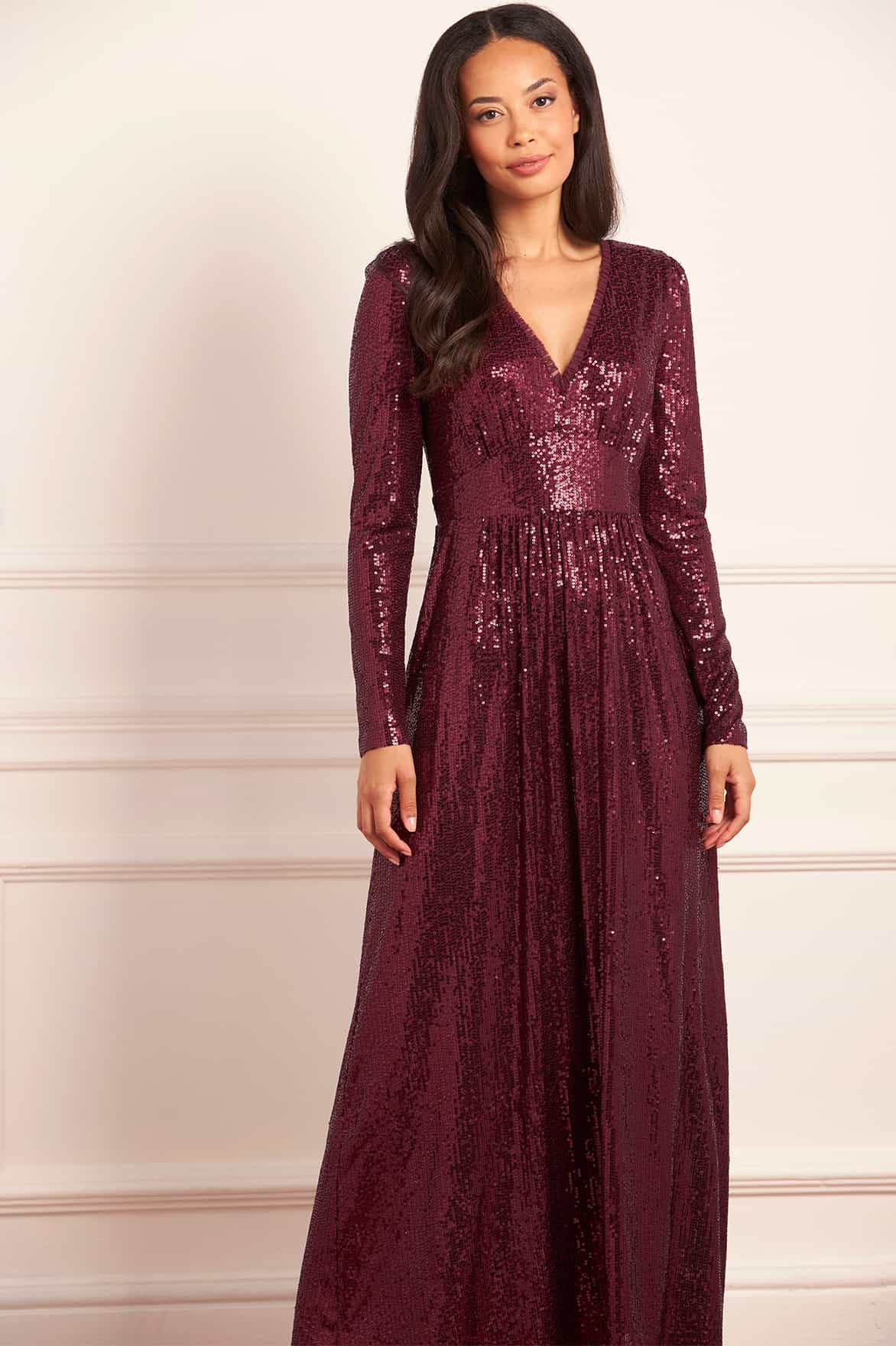 Chelsea V-Neck Gown