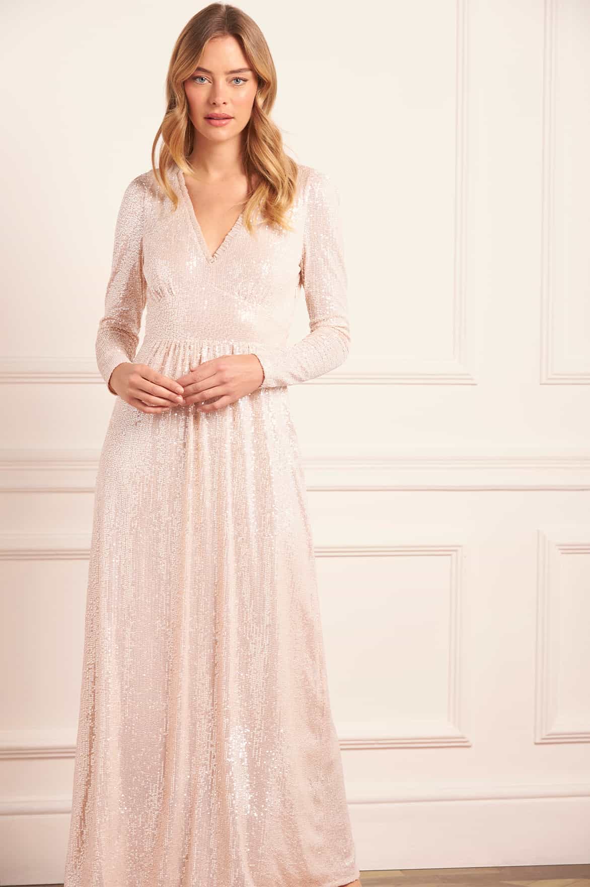 Chelsea V-Neck Gown