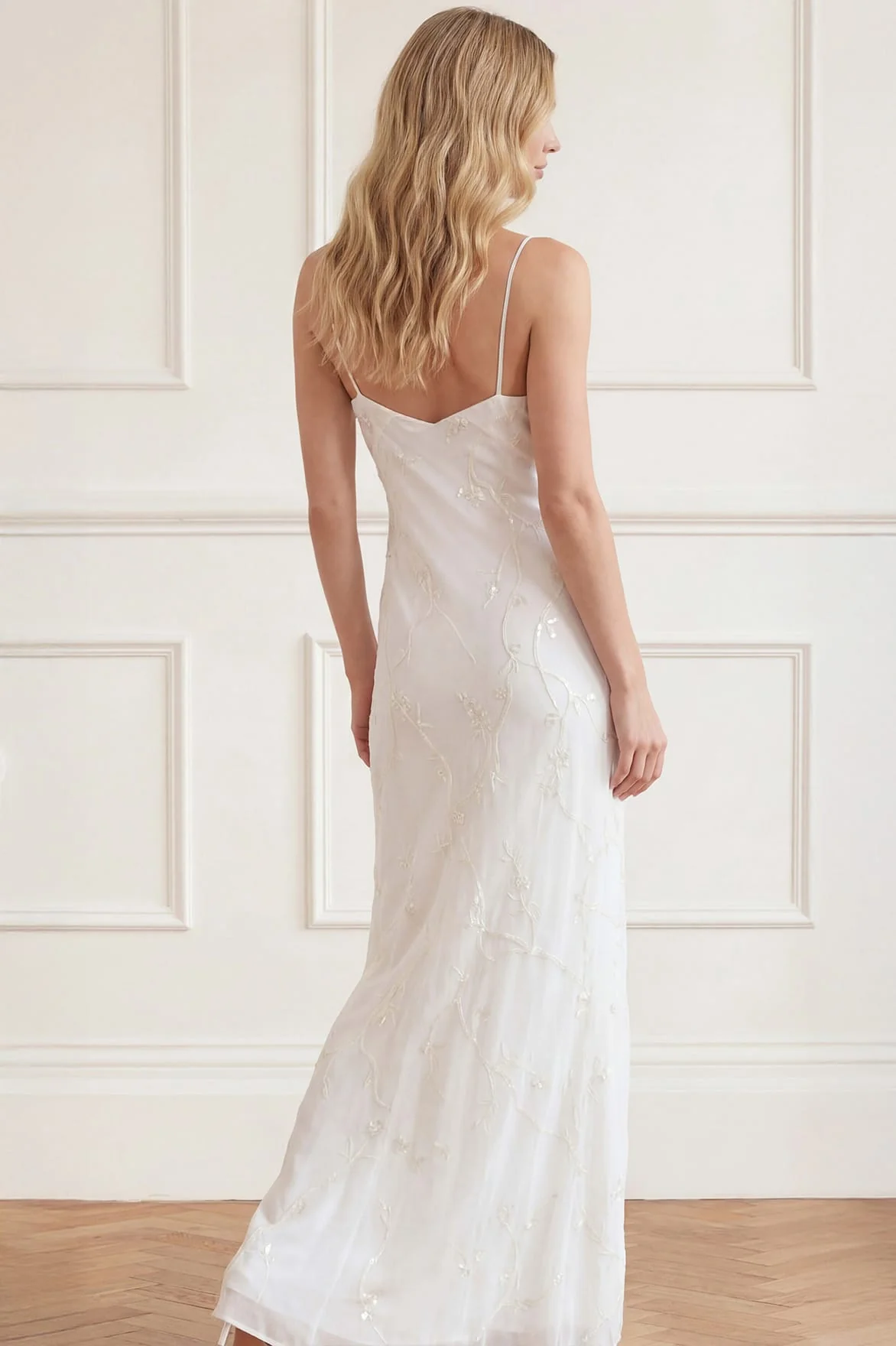 Cherry Blossom Satin Cami Gown - Image 4