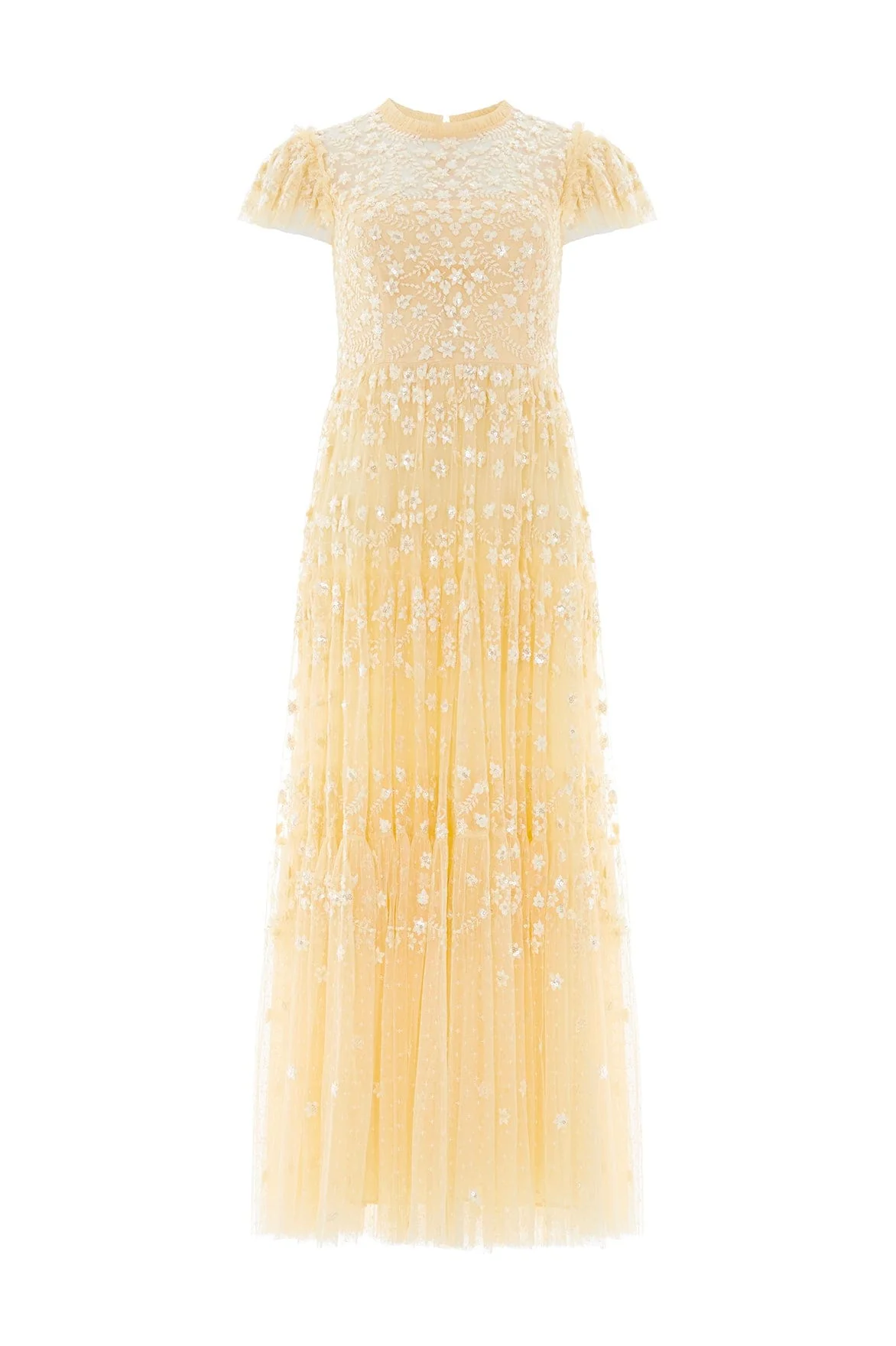 Clover Short Sleeve Ankle Gown - Image 2