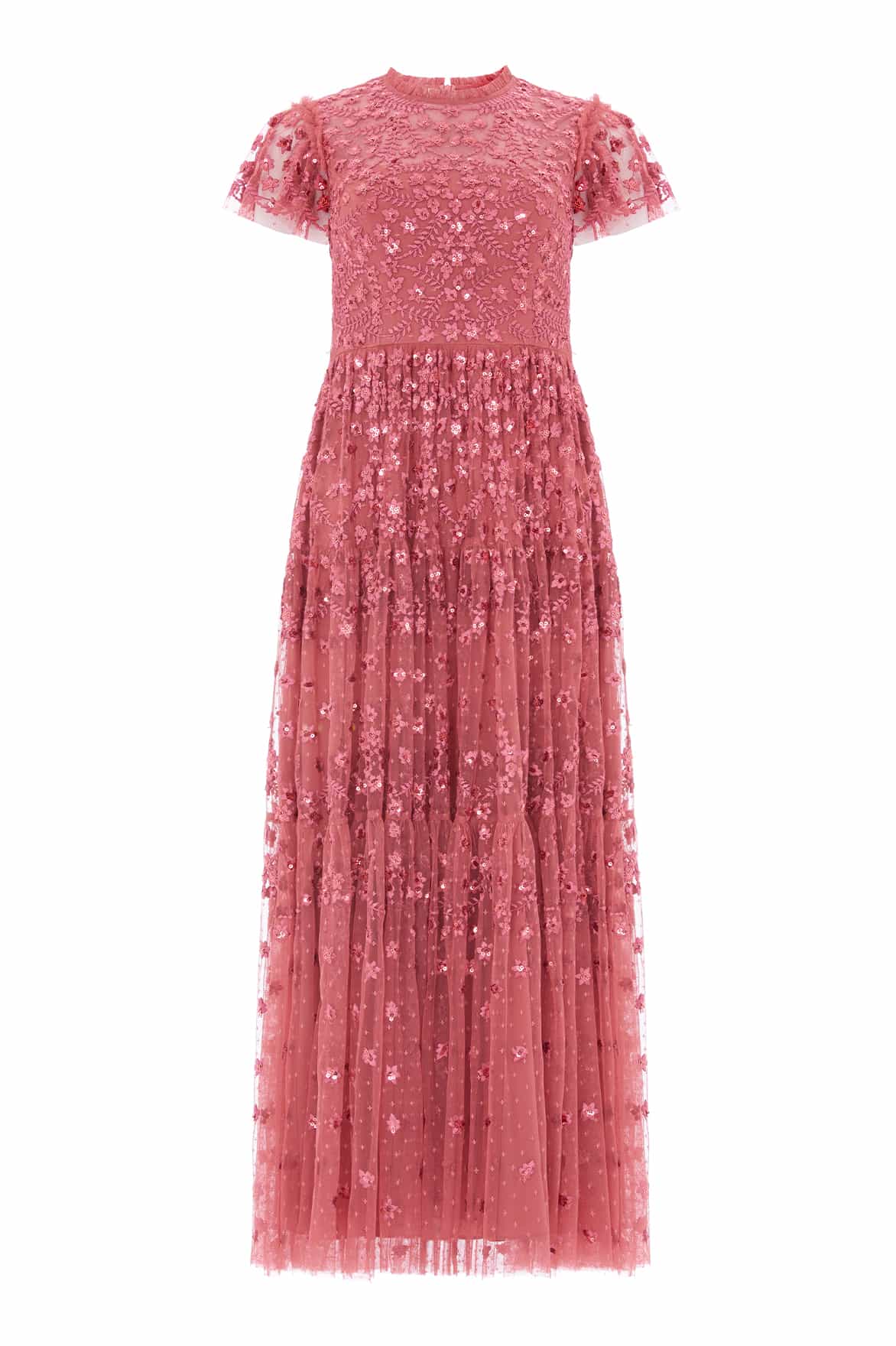 Clover Short Sleeve Ankle Gown - Image 2