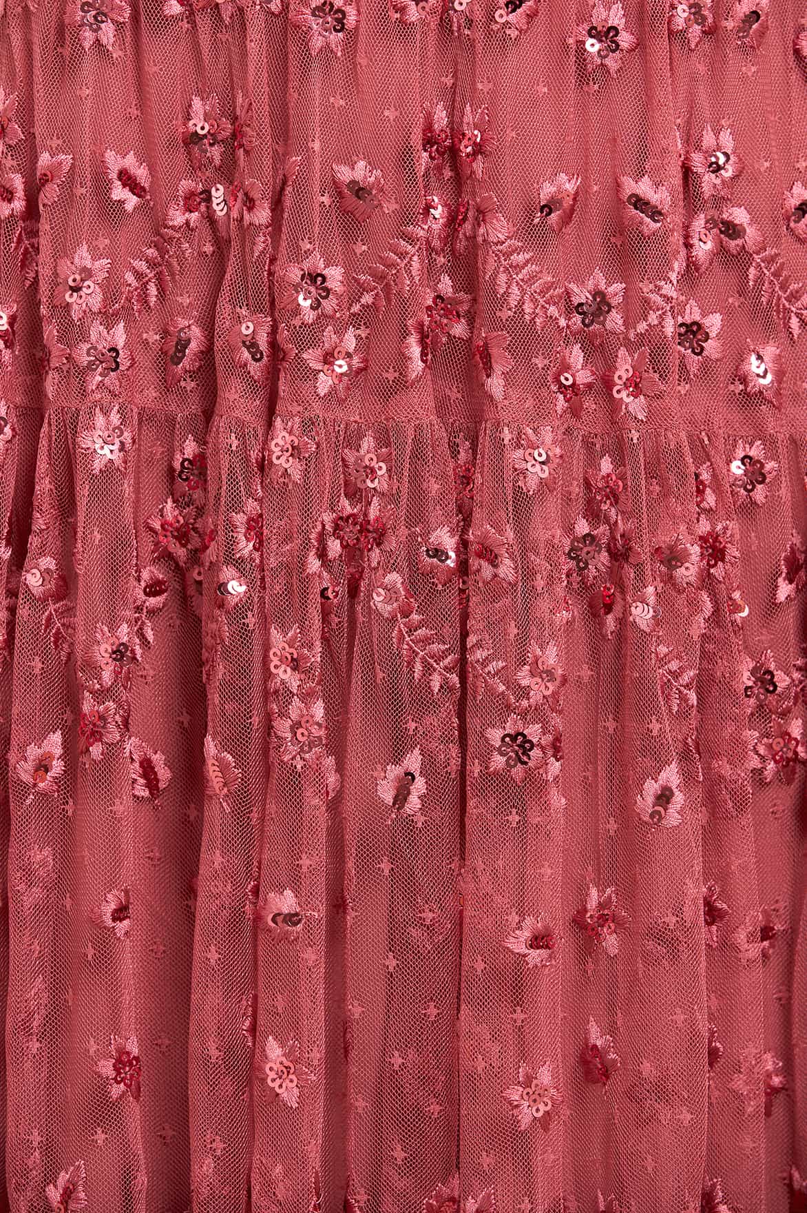 Clover Short Sleeve Ankle Gown - Image 4