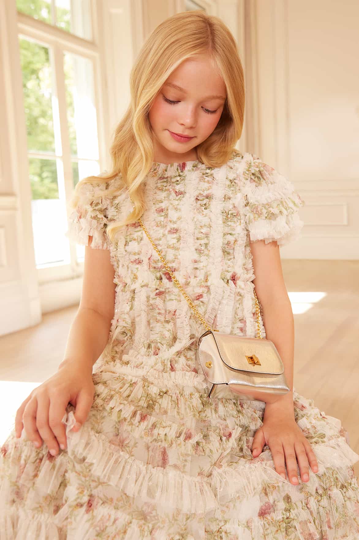 Colette's La Vie En Rose Short Sleeve Kids Dress - Image 5