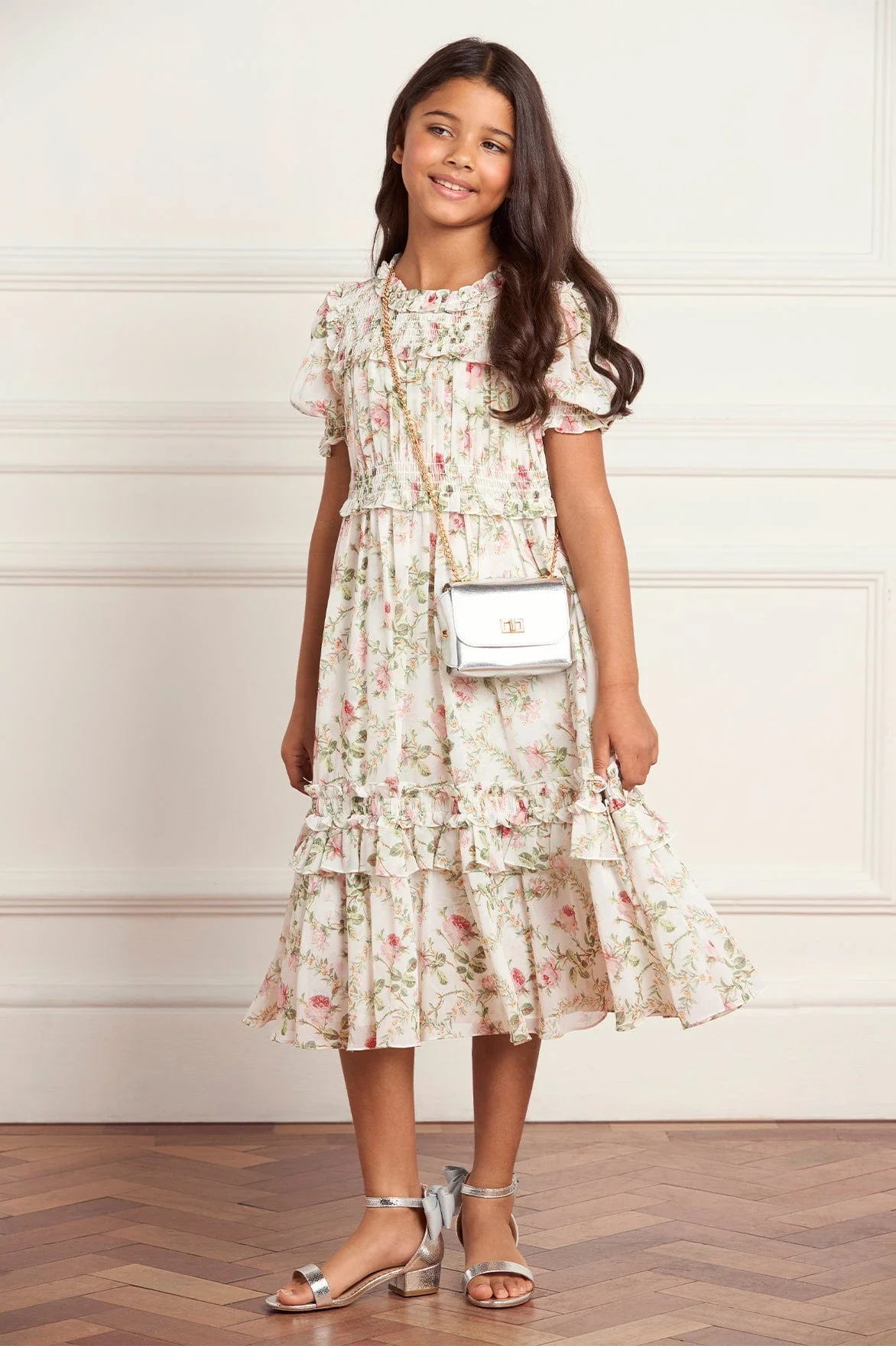 Colette's Rose Emilia Georgette Kids Dress - Image 4