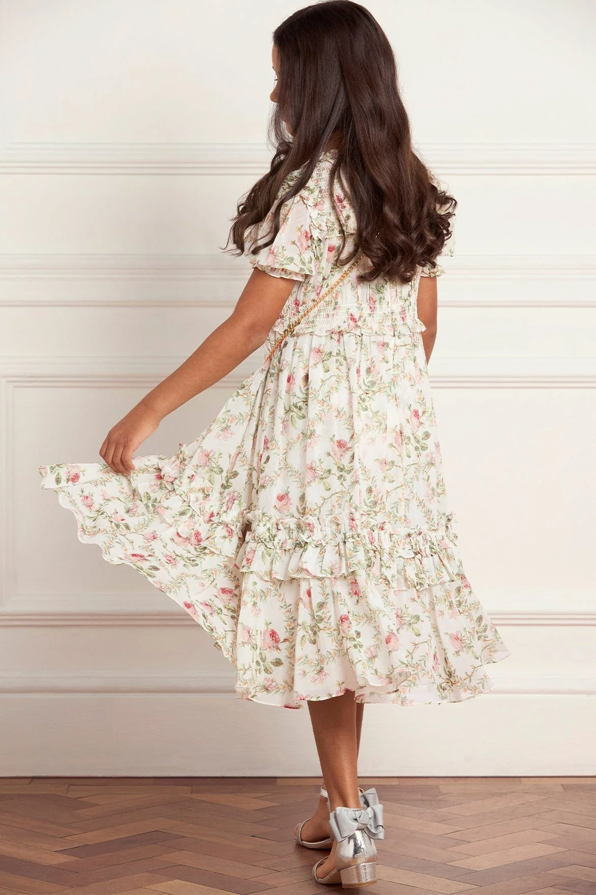 Colette's Rose Emilia Georgette Kids Dress - Image 5