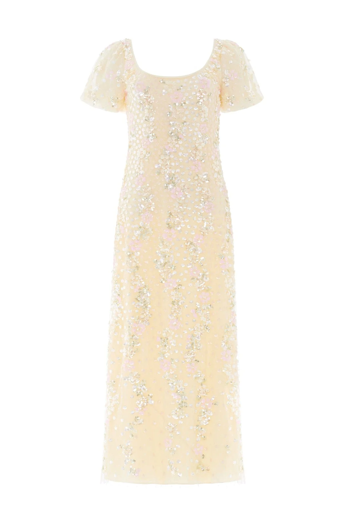 Confetti Puff Sleeve Ankle Gown - Image 3