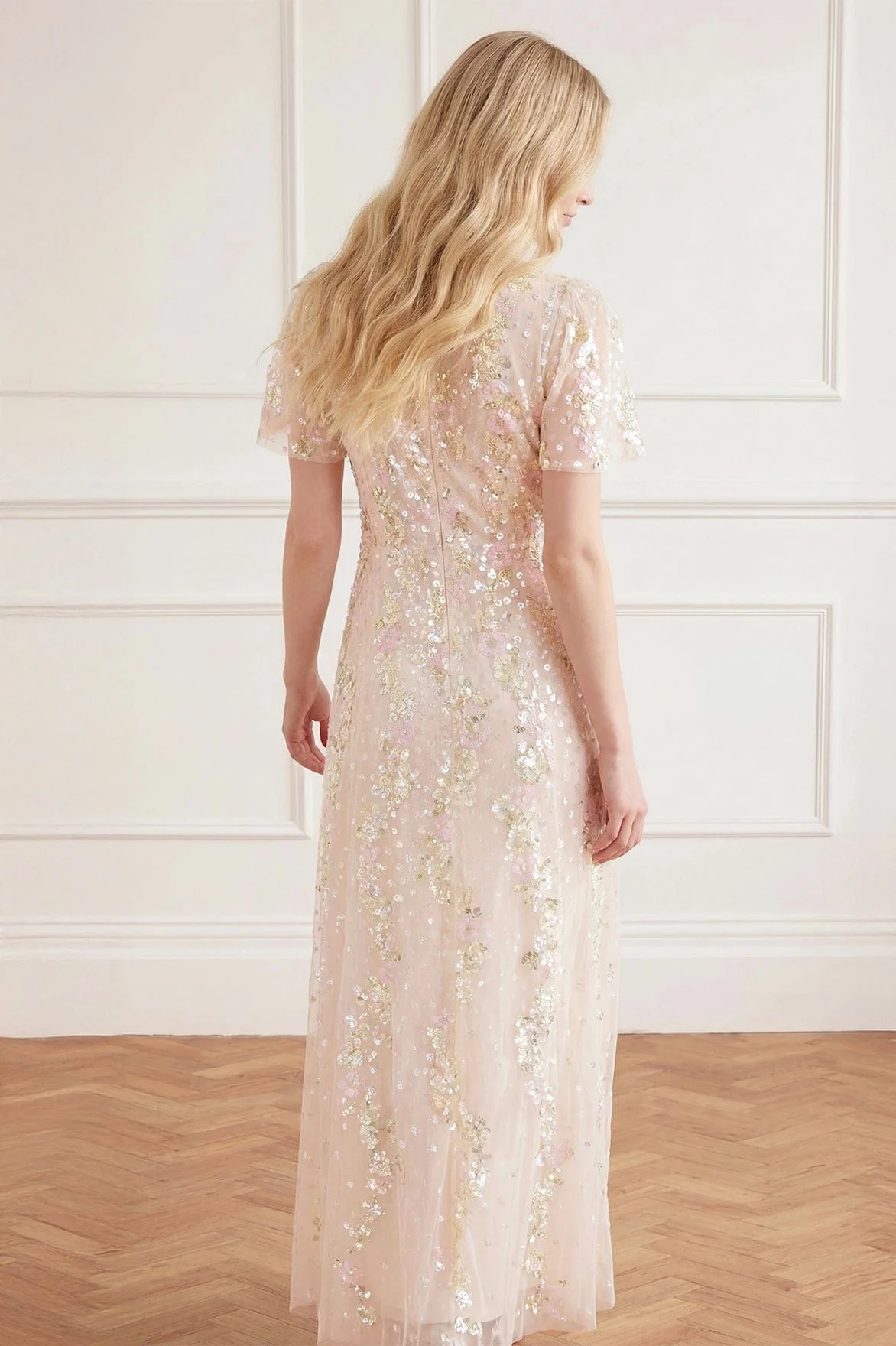 Confetti Round Neck Ankle Gown - Image 6