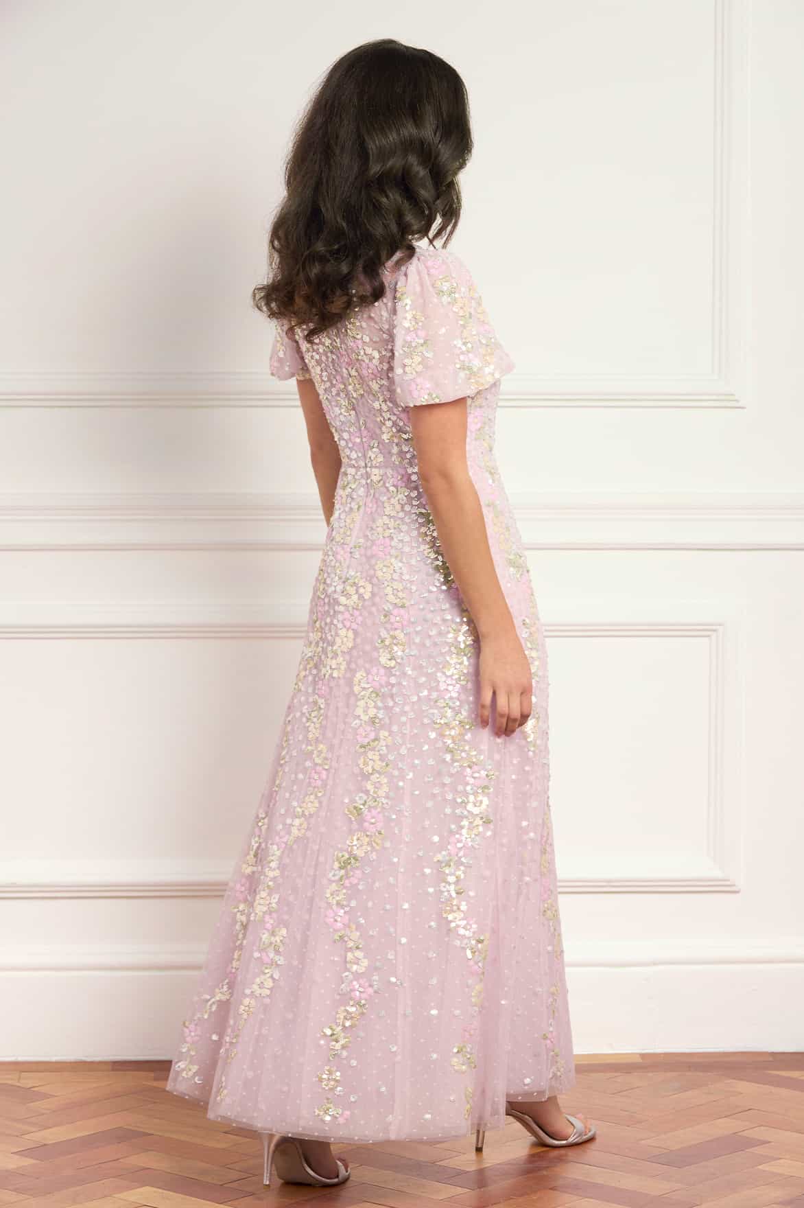 Confetti Round Neck Ankle Gown - Image 5
