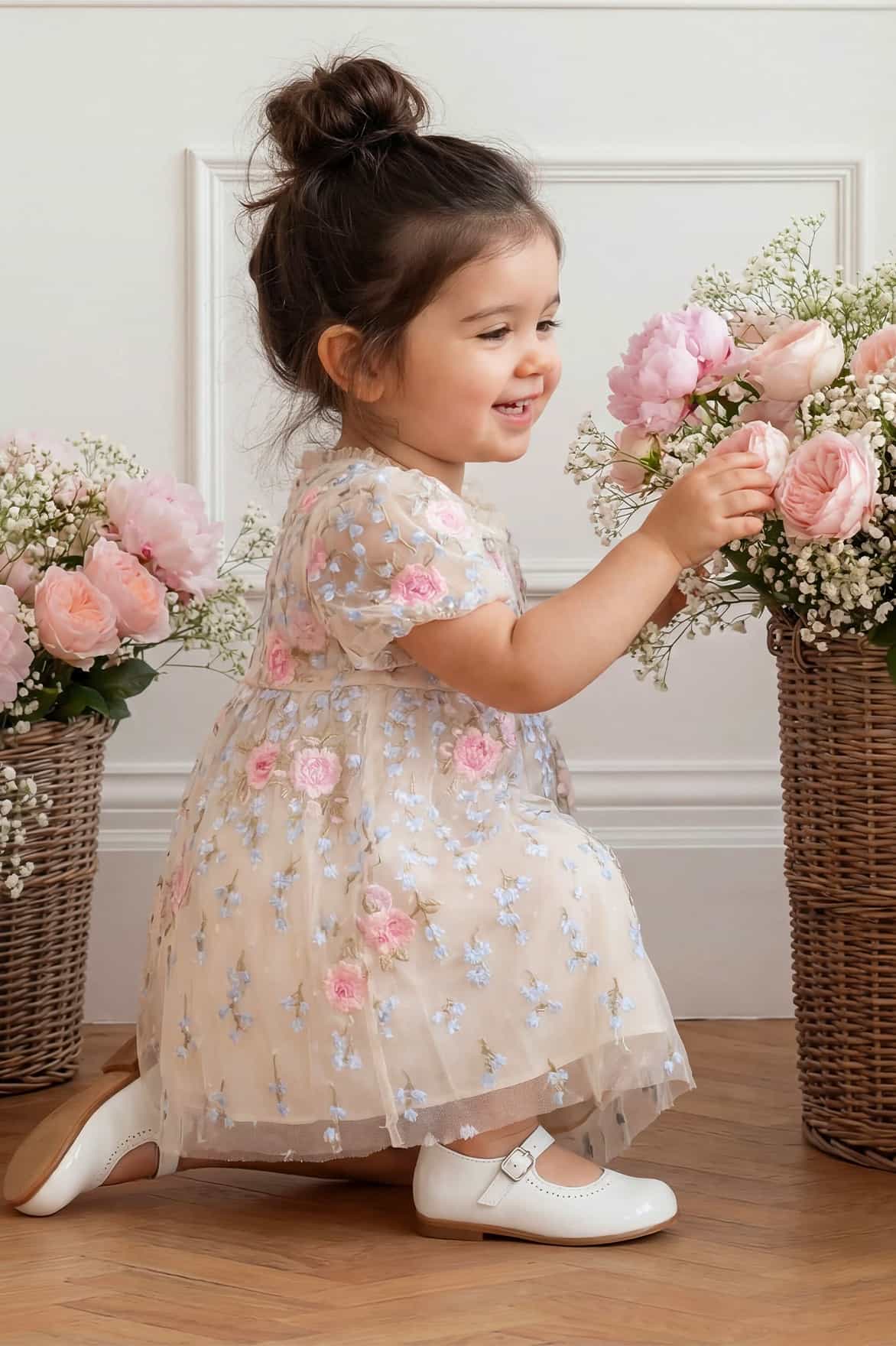 Cressida Embroidery Baby Dress - Image 3