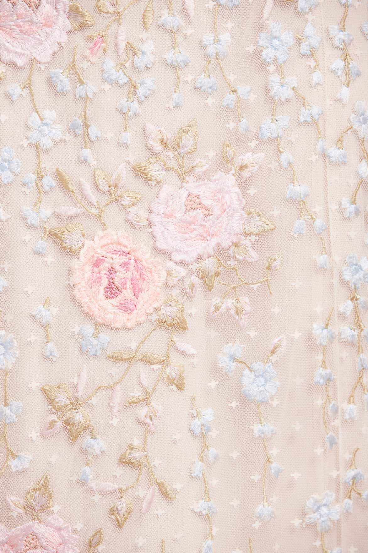 Cressida Embroidery Strapless Ankle Gown - Image 6