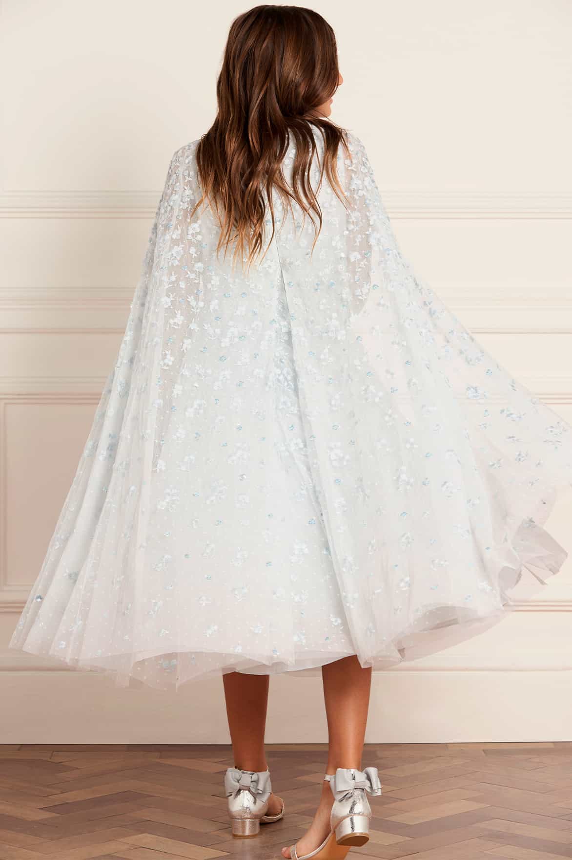 Dahlia Clover Cape Kids Dress - Image 4