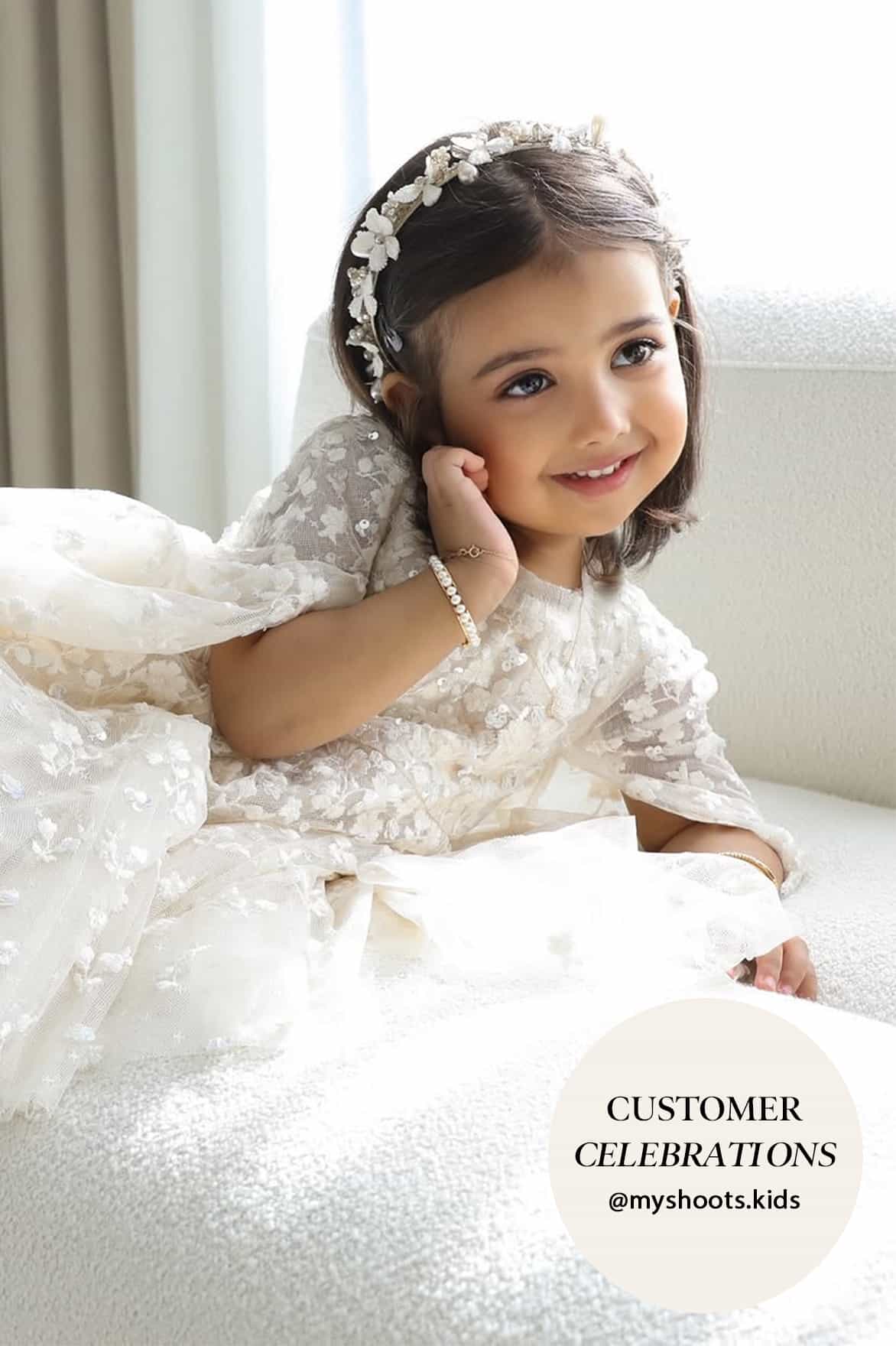 Dahlia Ditsy Cape Kids Dress - Image 6